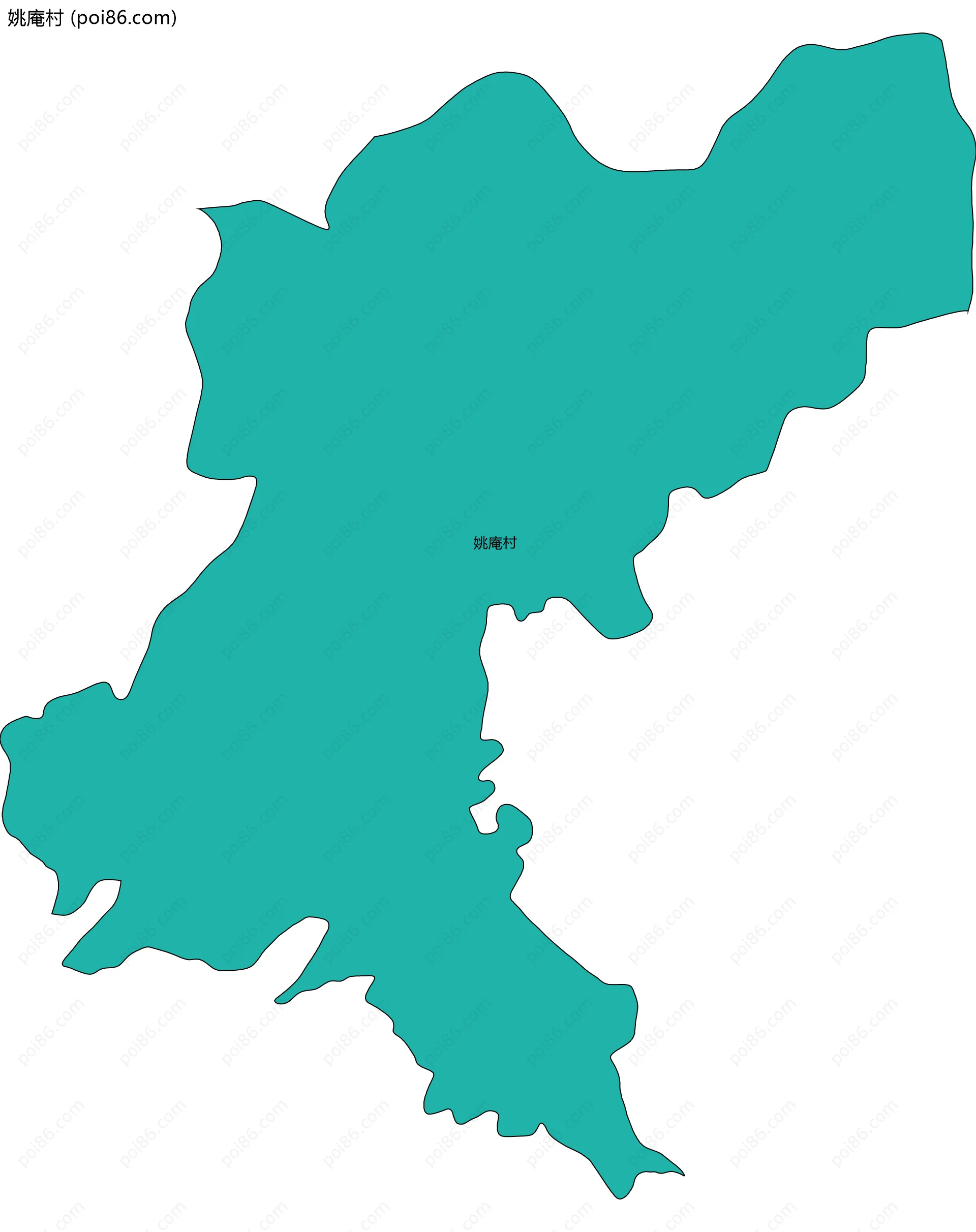 姚庵村边界地图