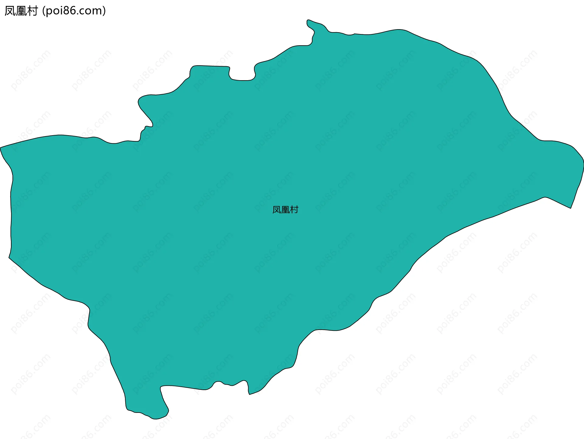 凤凰村边界地图
