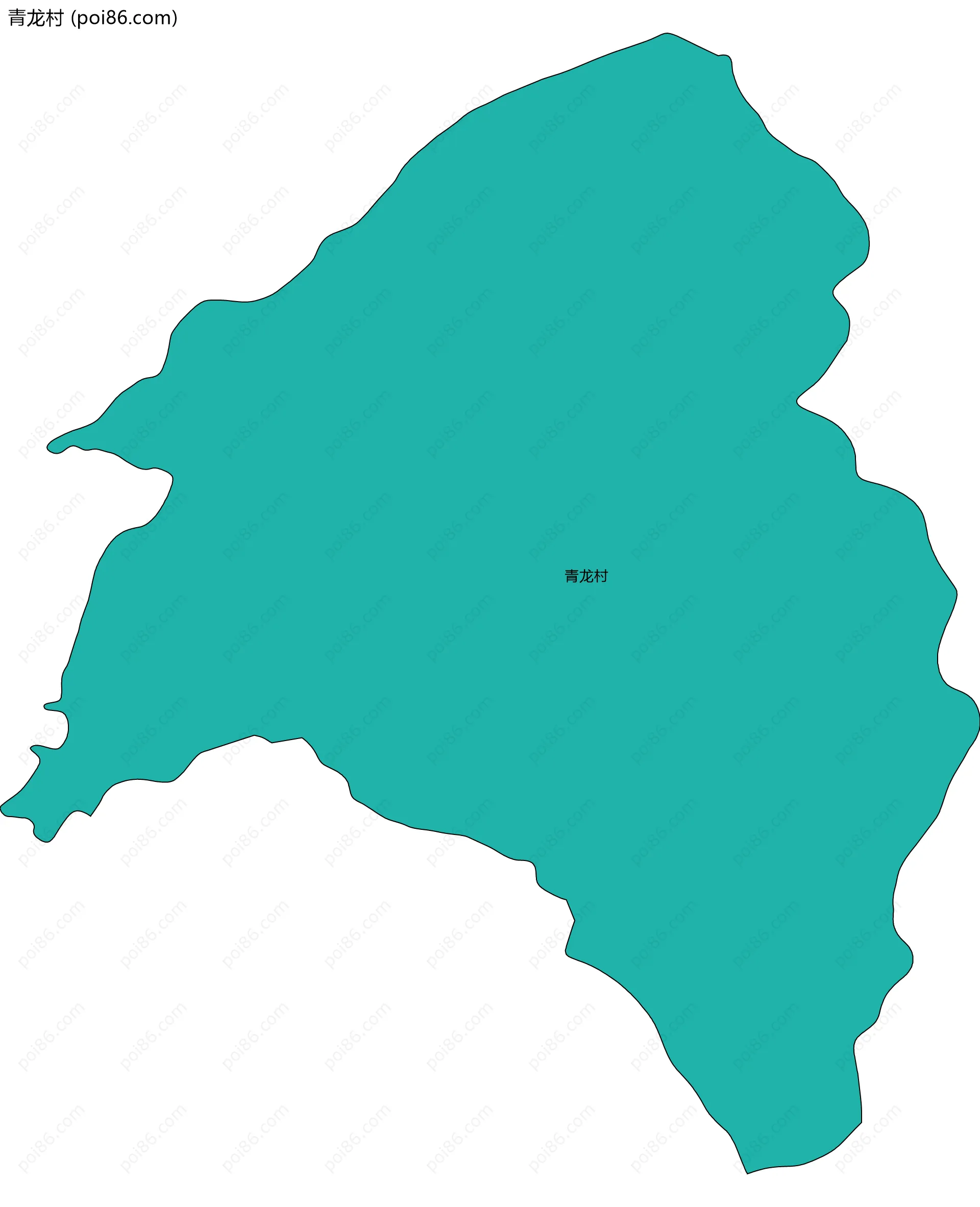 青龙村边界地图