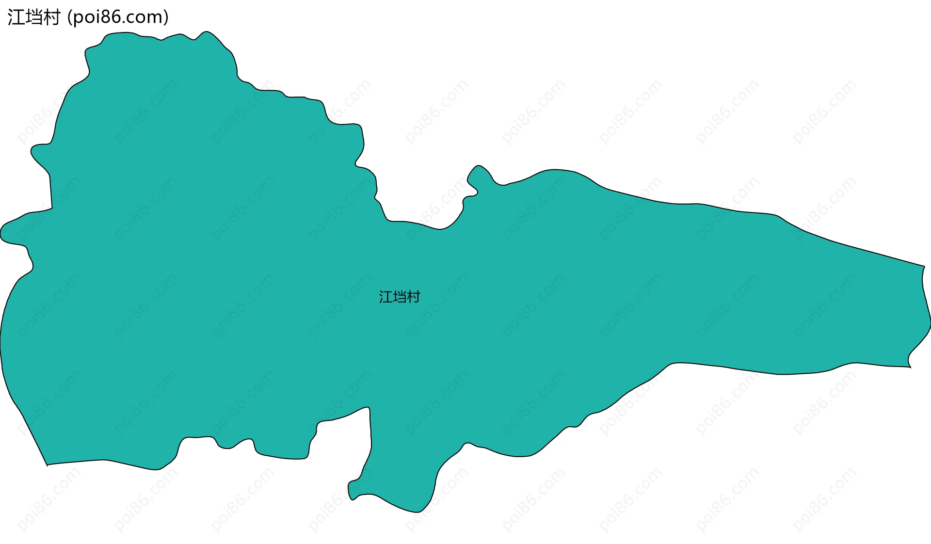 江垱村边界地图