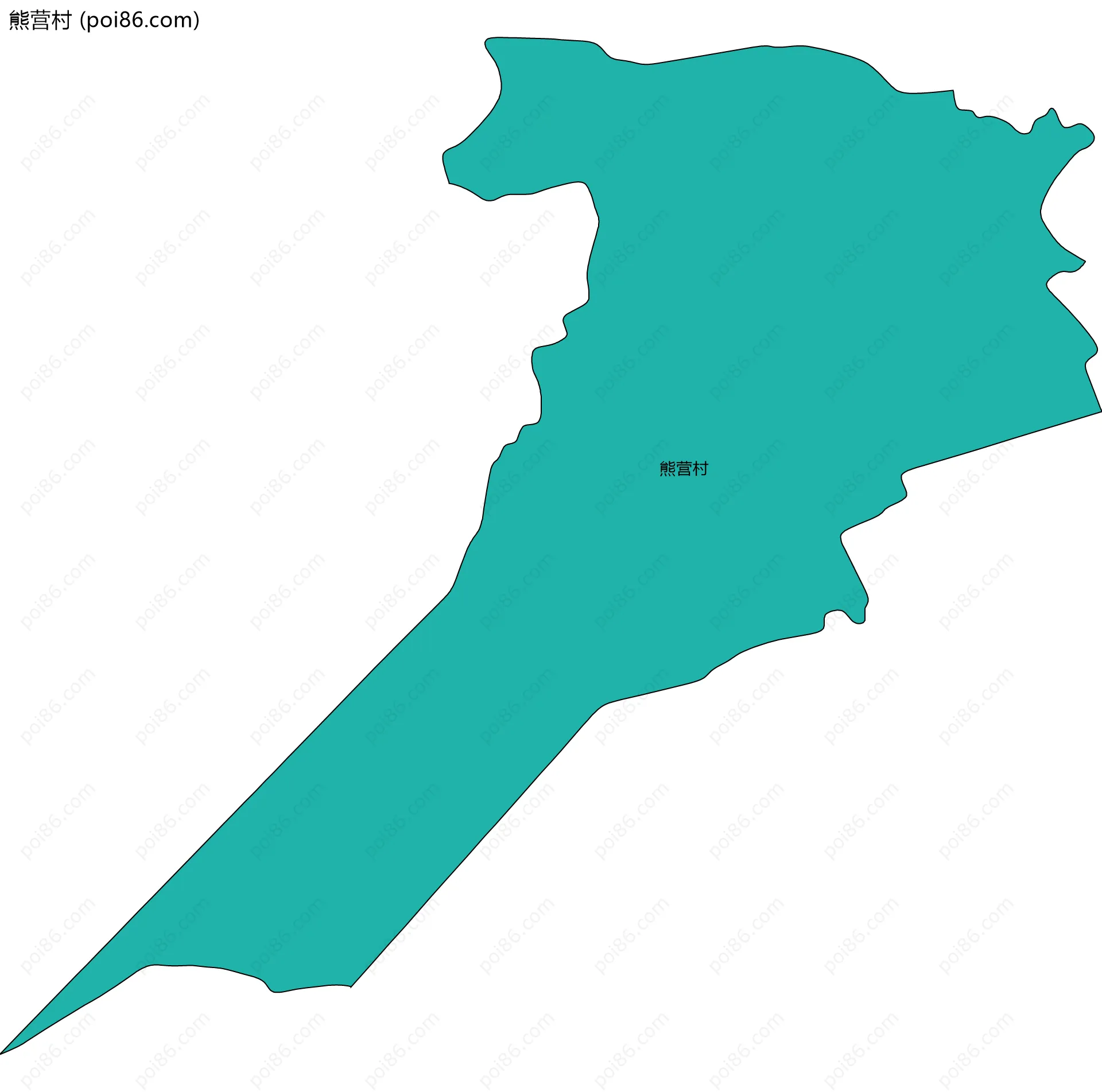 熊营村边界地图