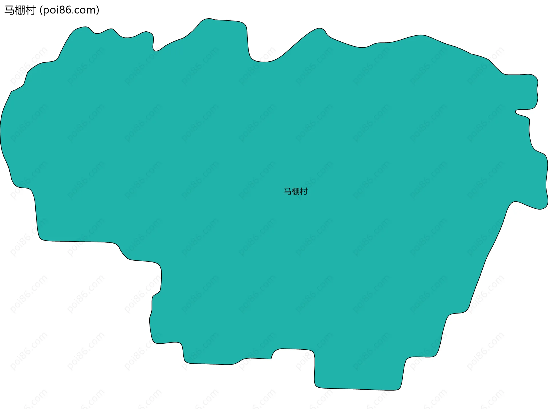 马棚村边界地图