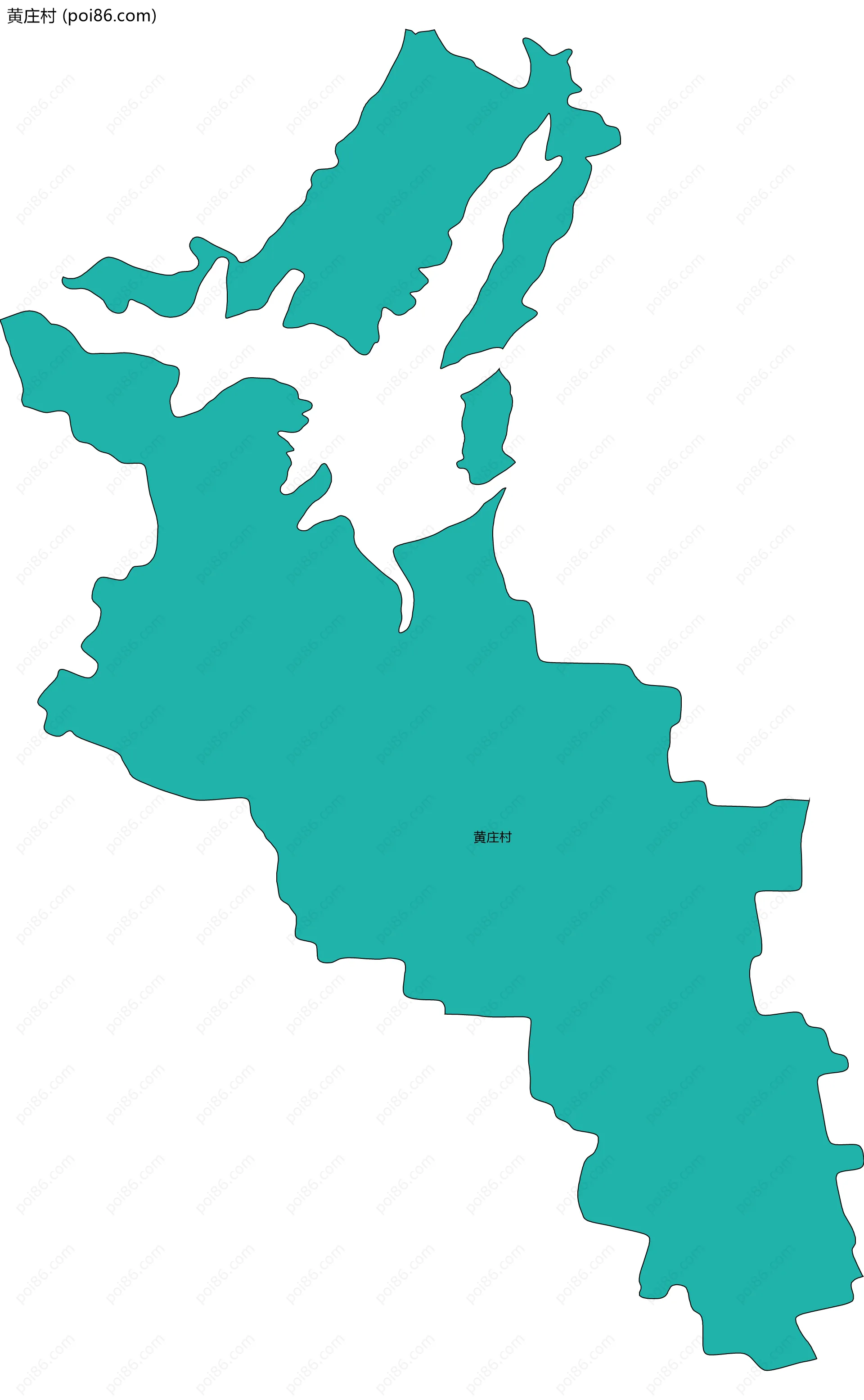 黄庄村边界地图