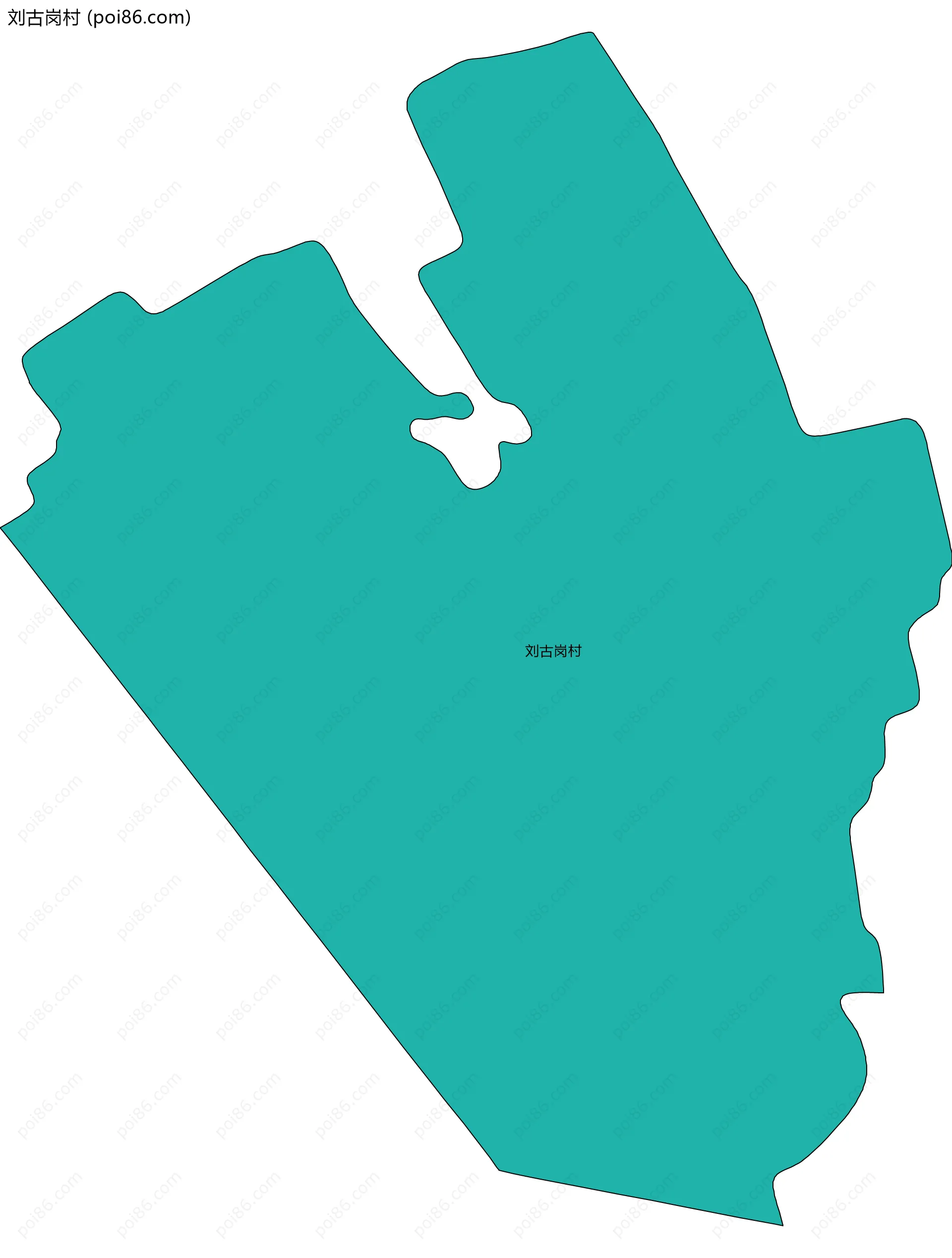 刘古岗村边界地图