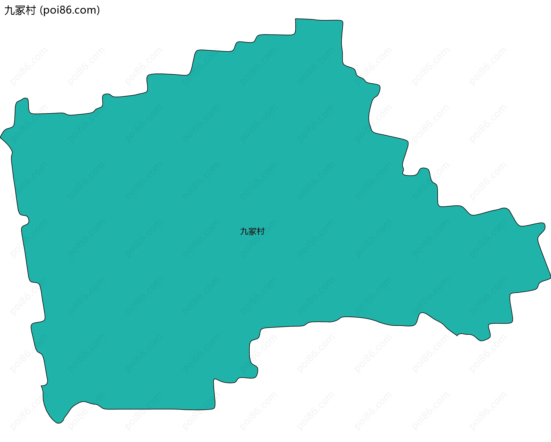 九冢村边界地图