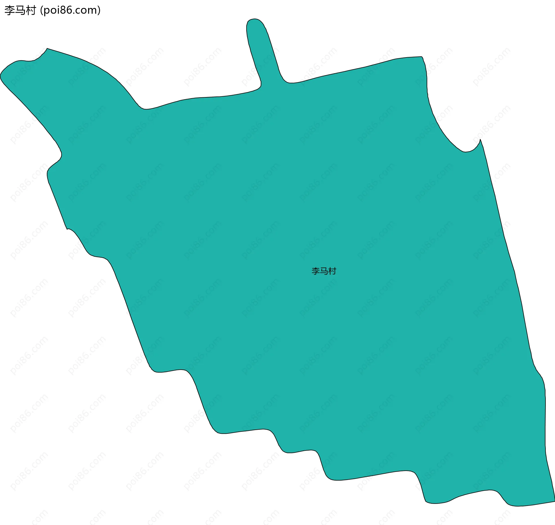 李马村边界地图