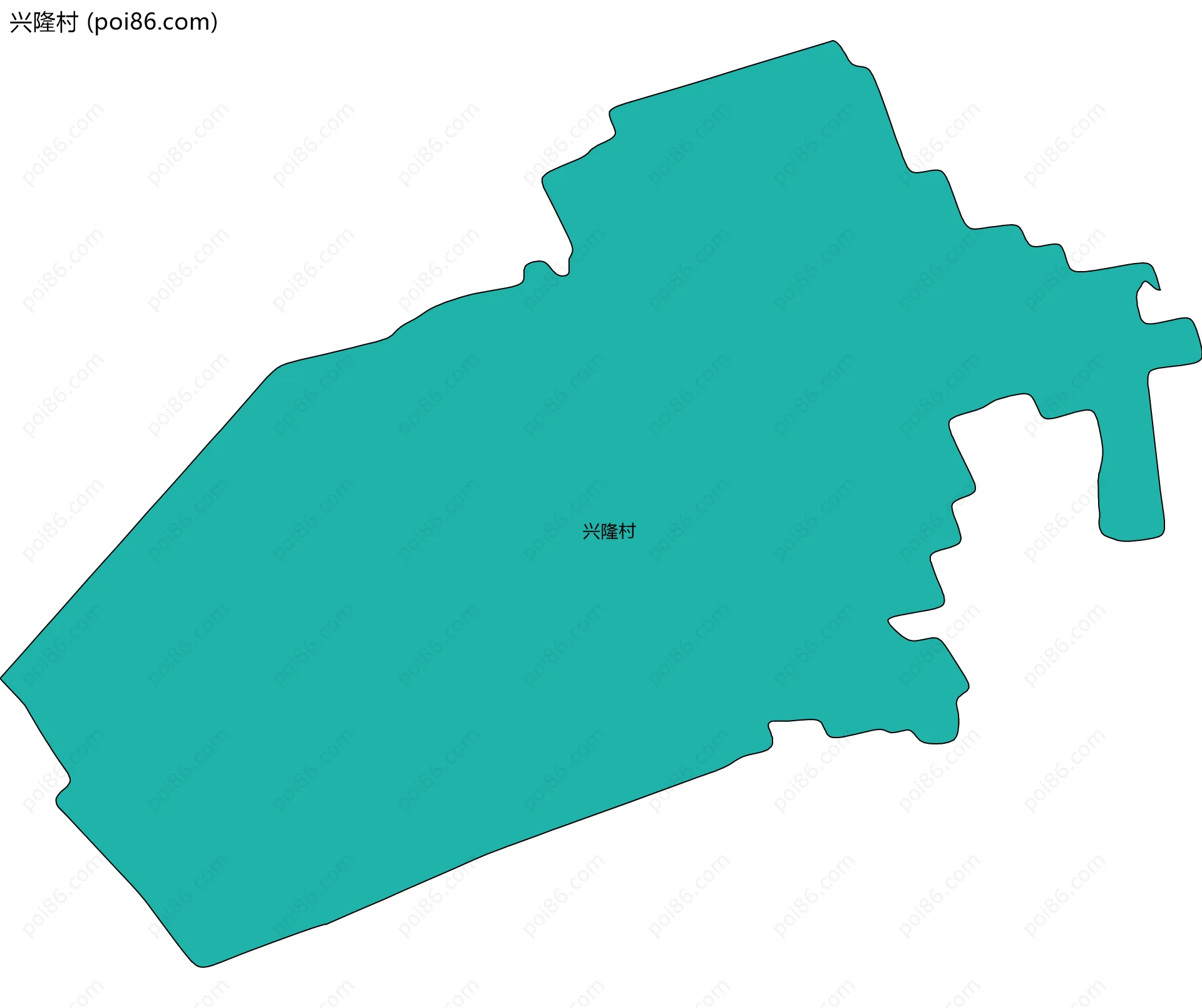 兴隆村边界地图