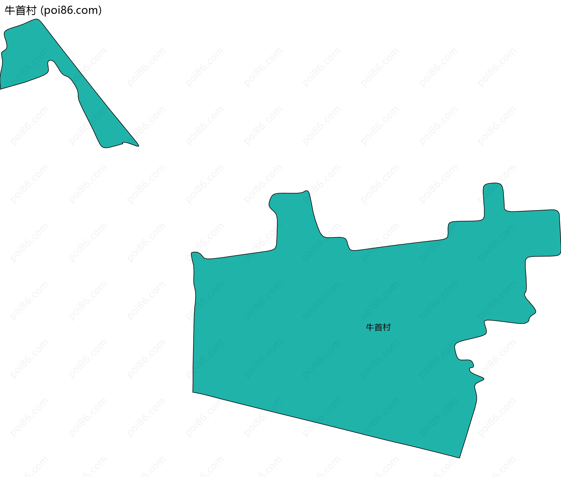 牛首村边界地图