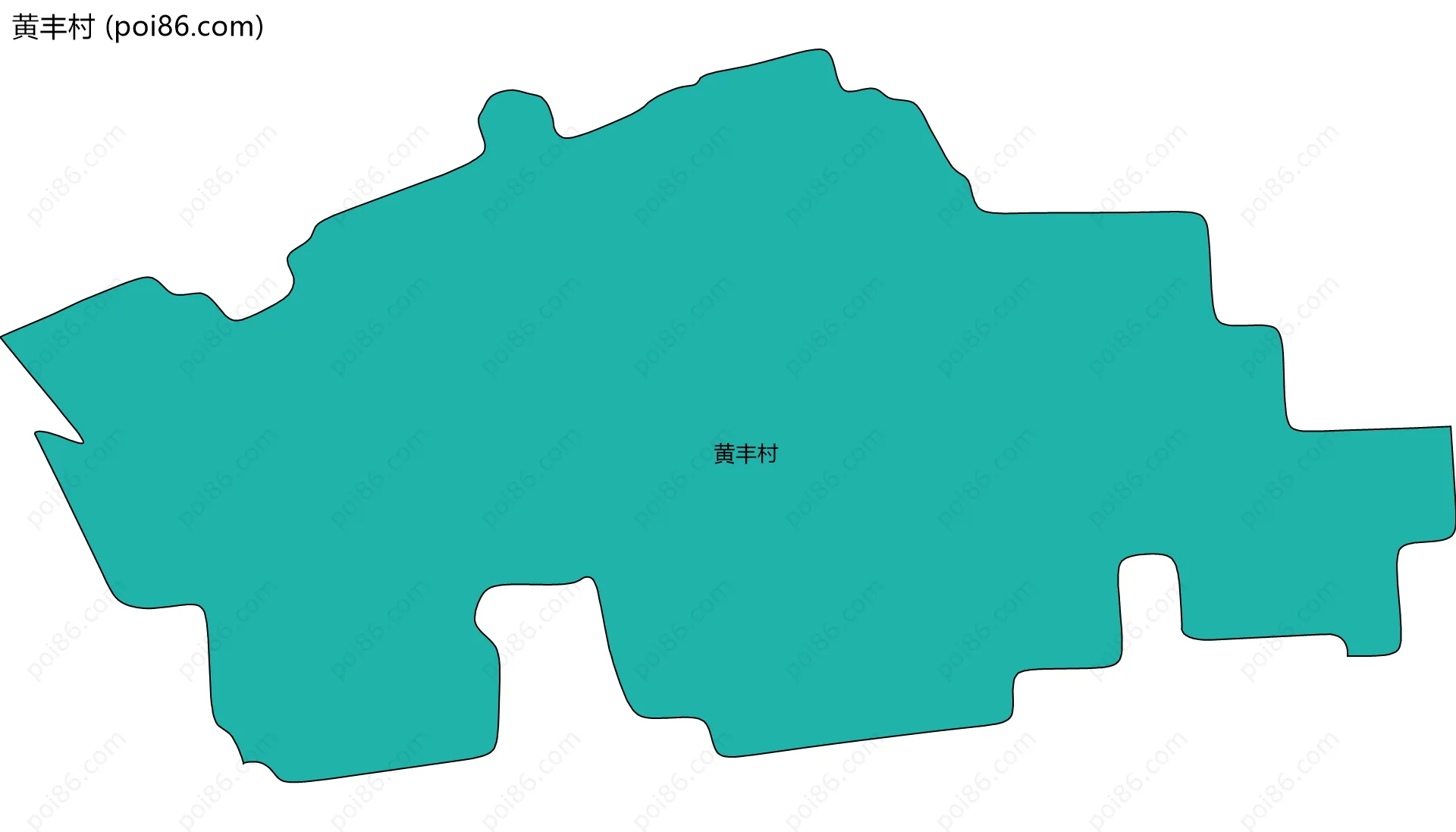 黄丰村边界地图