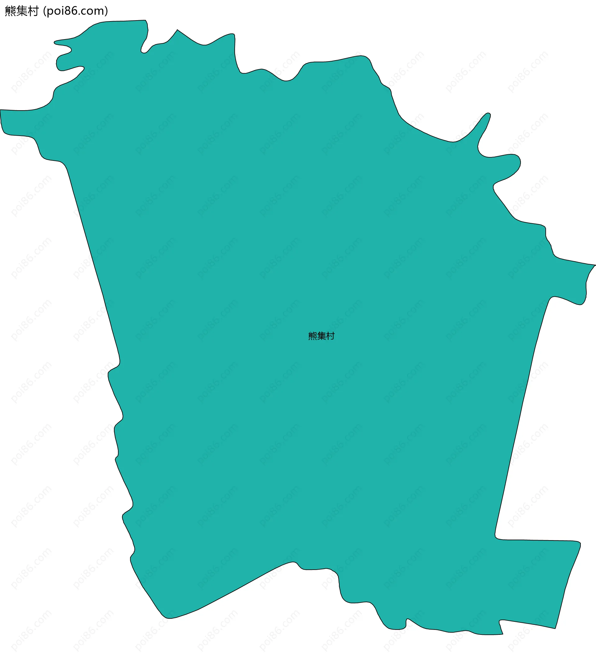 熊集村边界地图