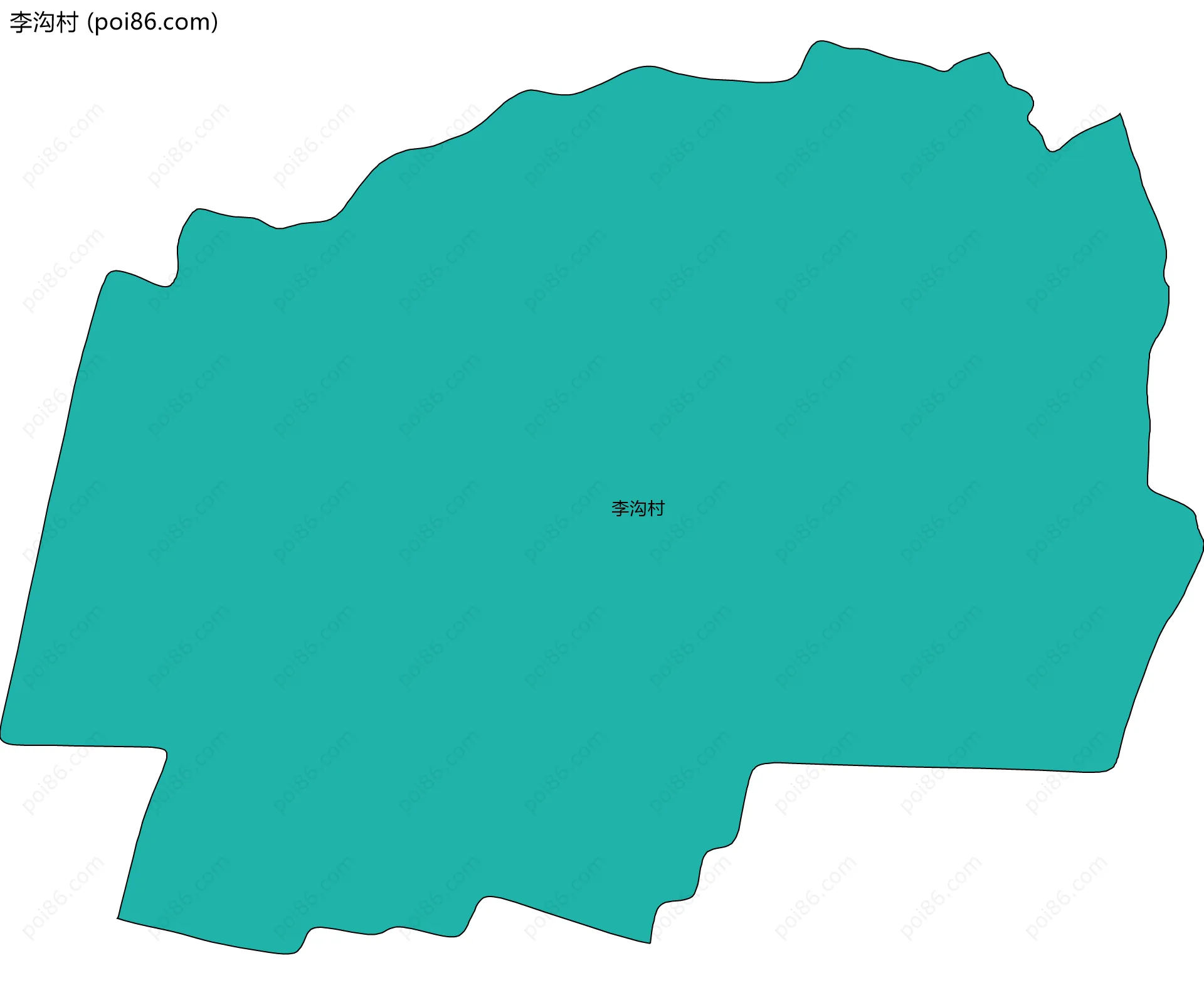 李沟村边界地图