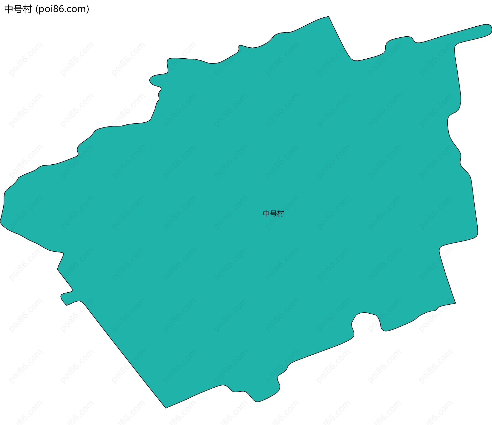 中号村边界地图