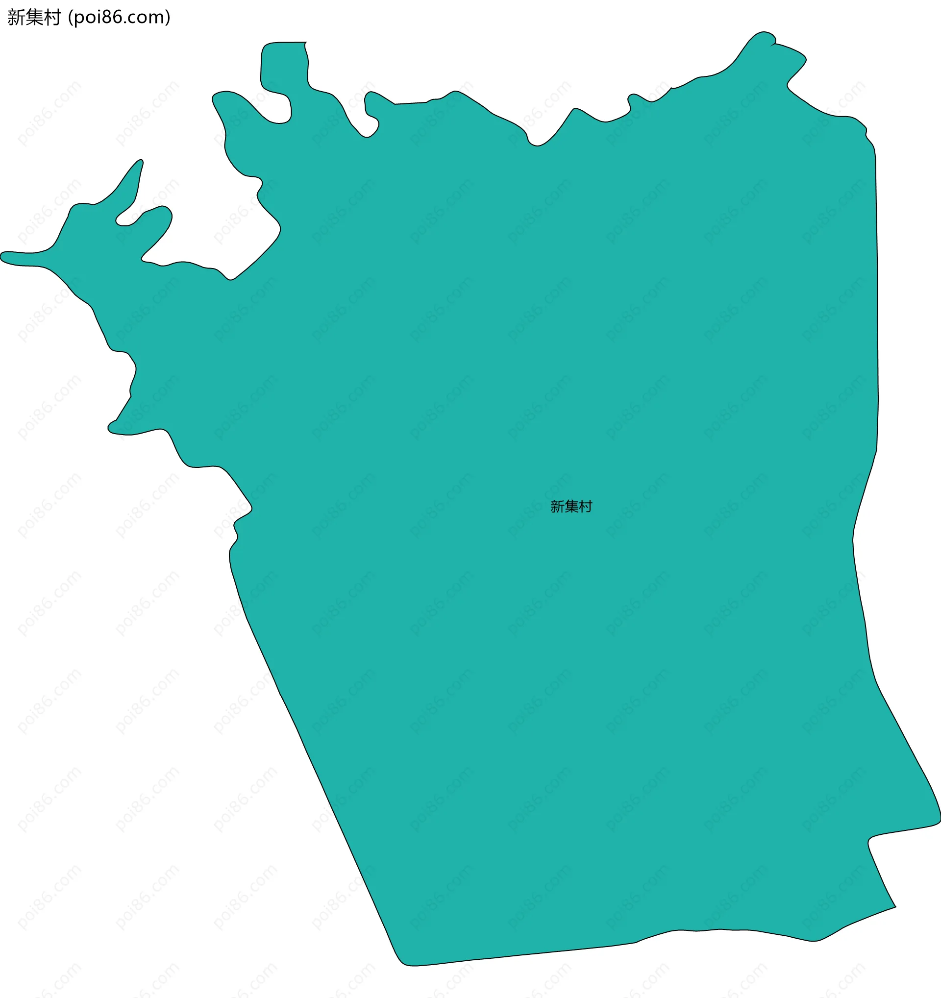 新集村边界地图