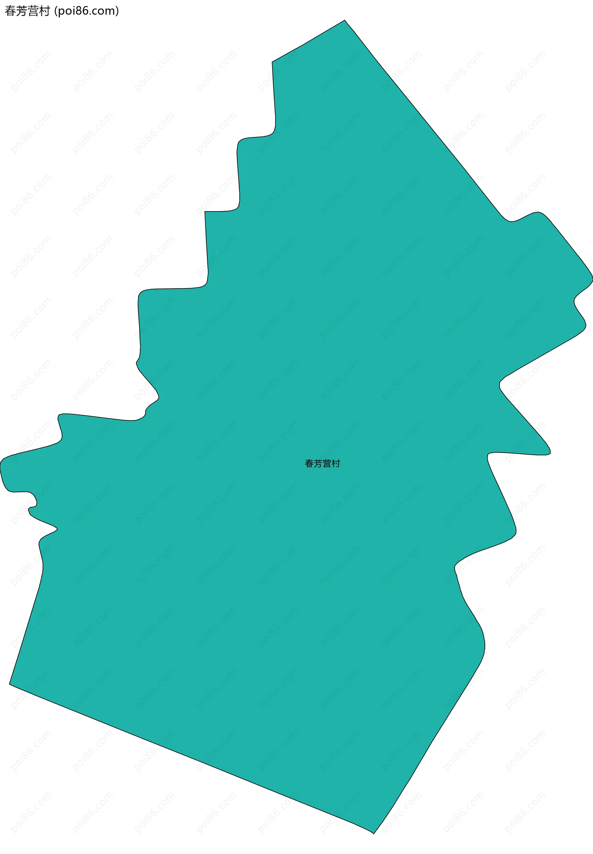 春芳营村边界地图