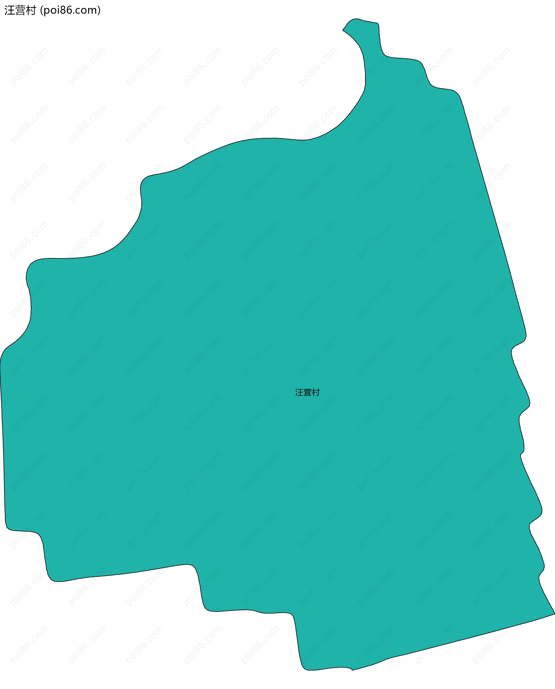 汪营村边界地图