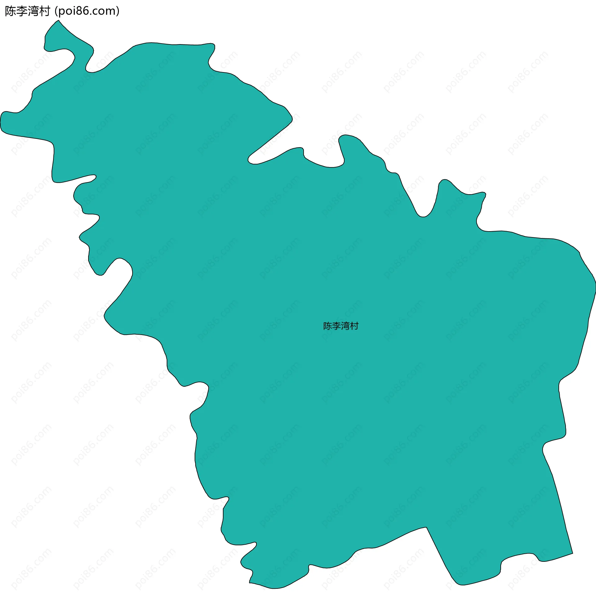 陈李湾村边界地图