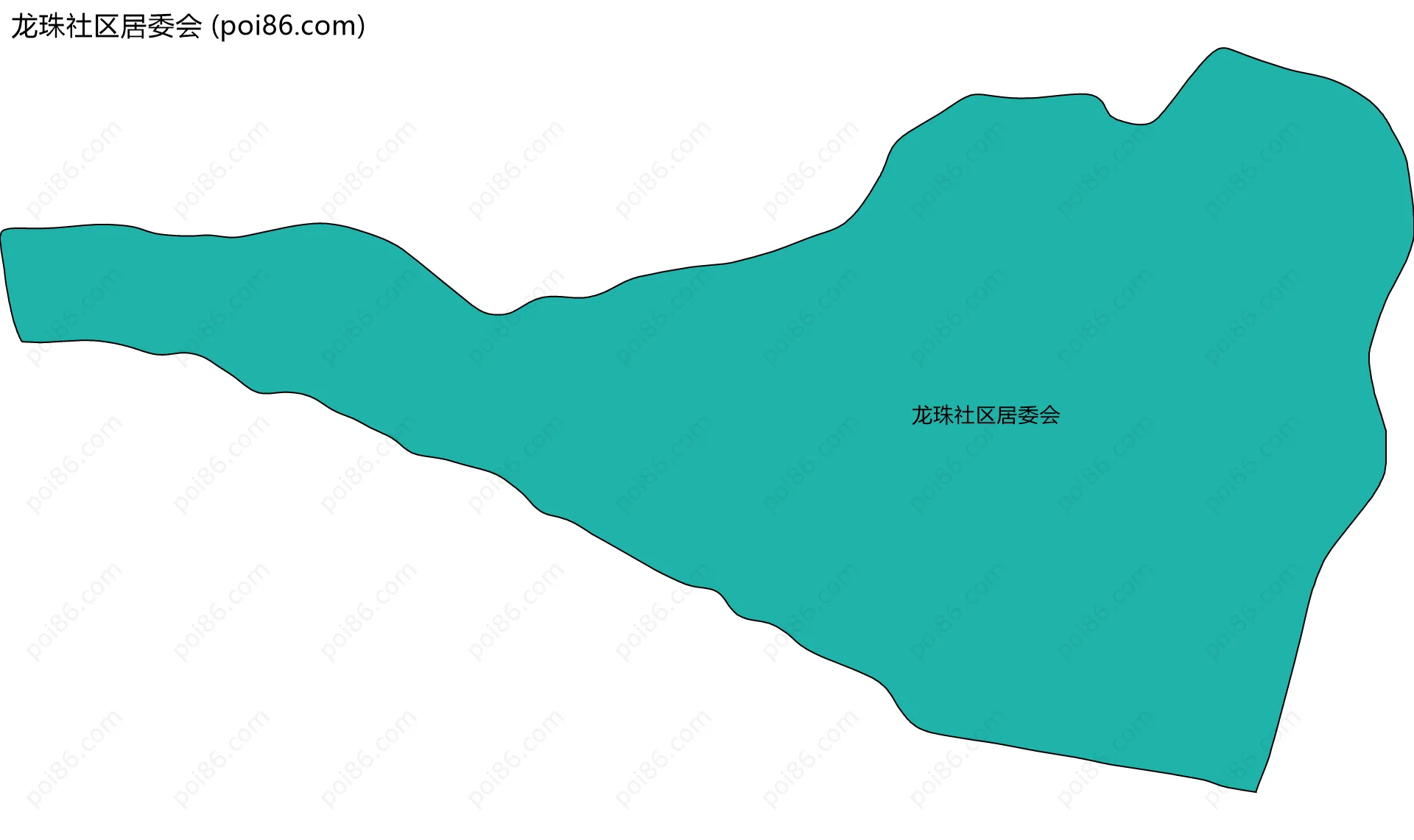龙珠社区居委会边界地图