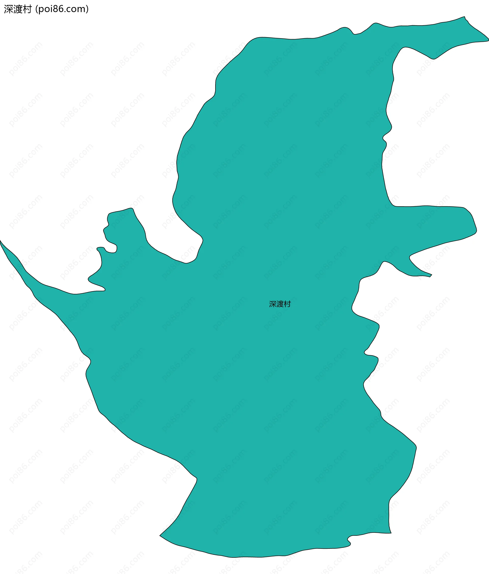 深渡村边界地图