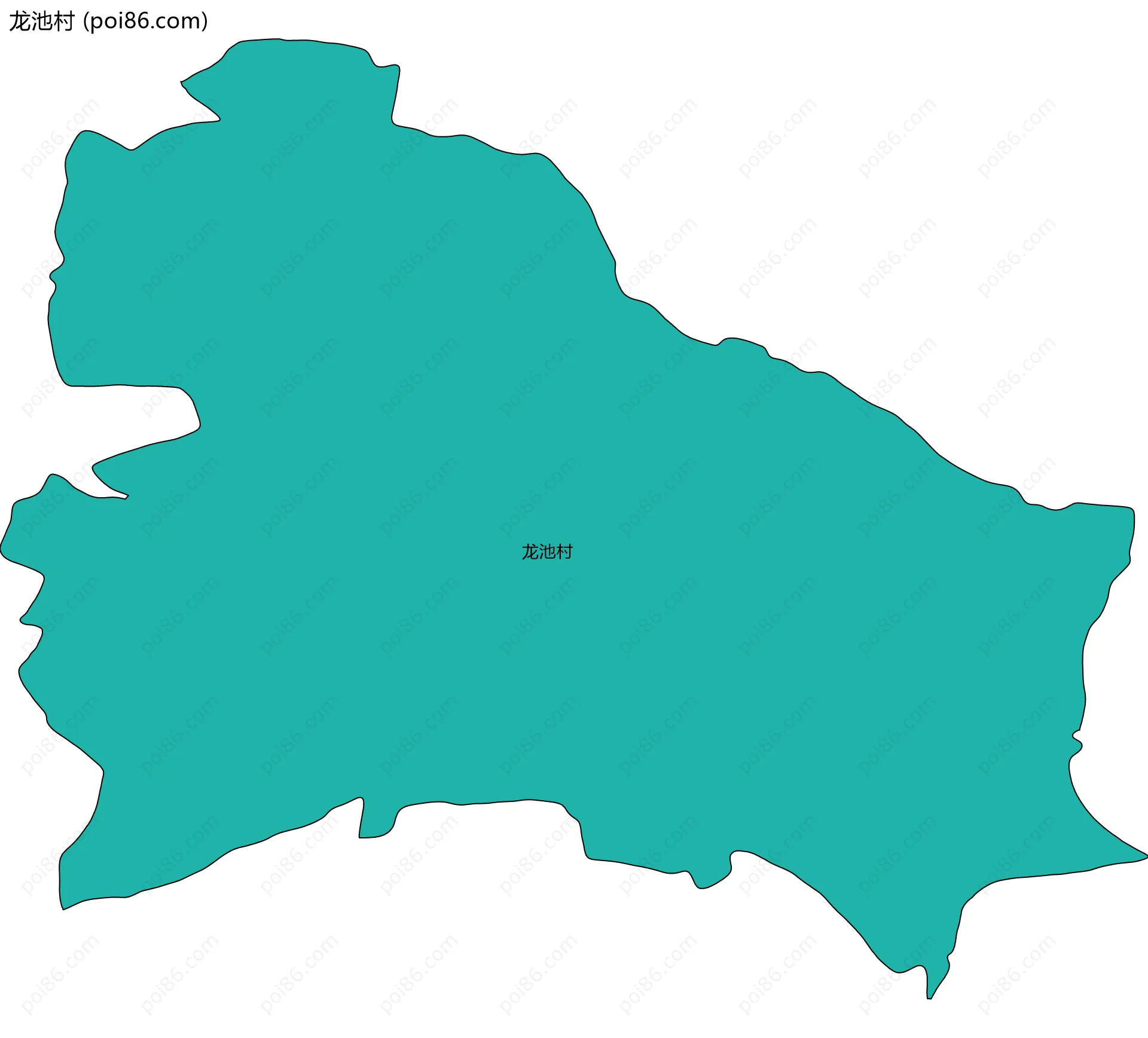 龙池村边界地图