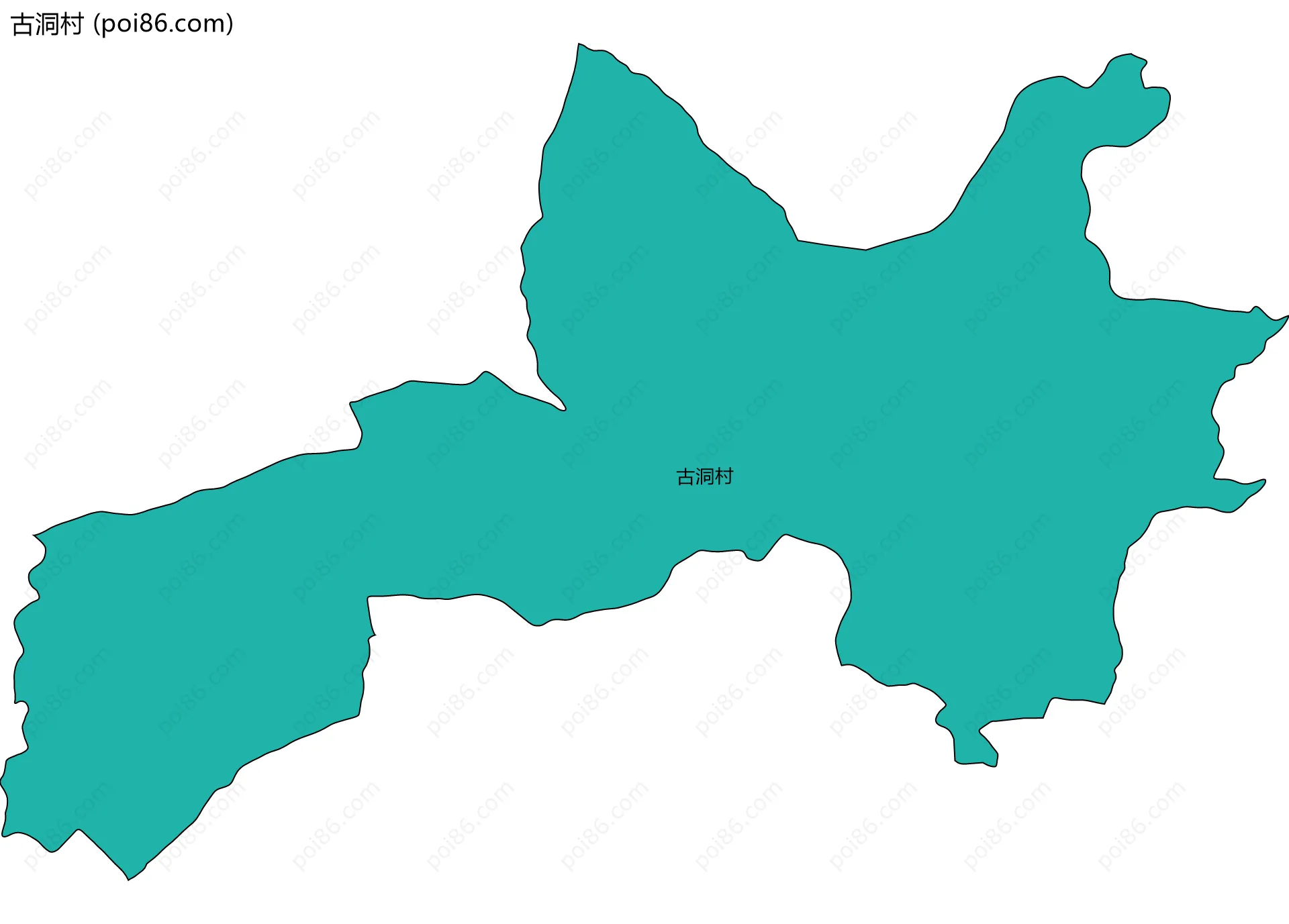 古洞村边界地图