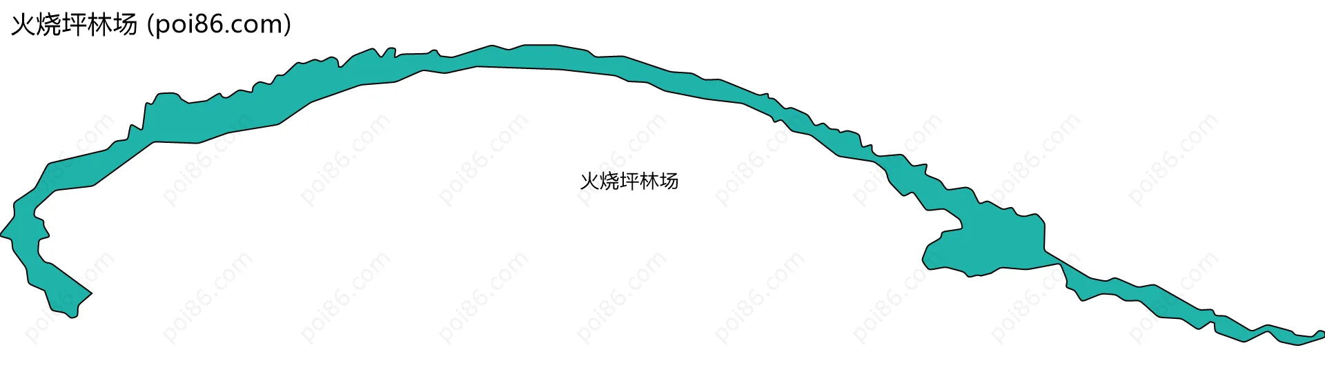 火烧坪林场边界地图