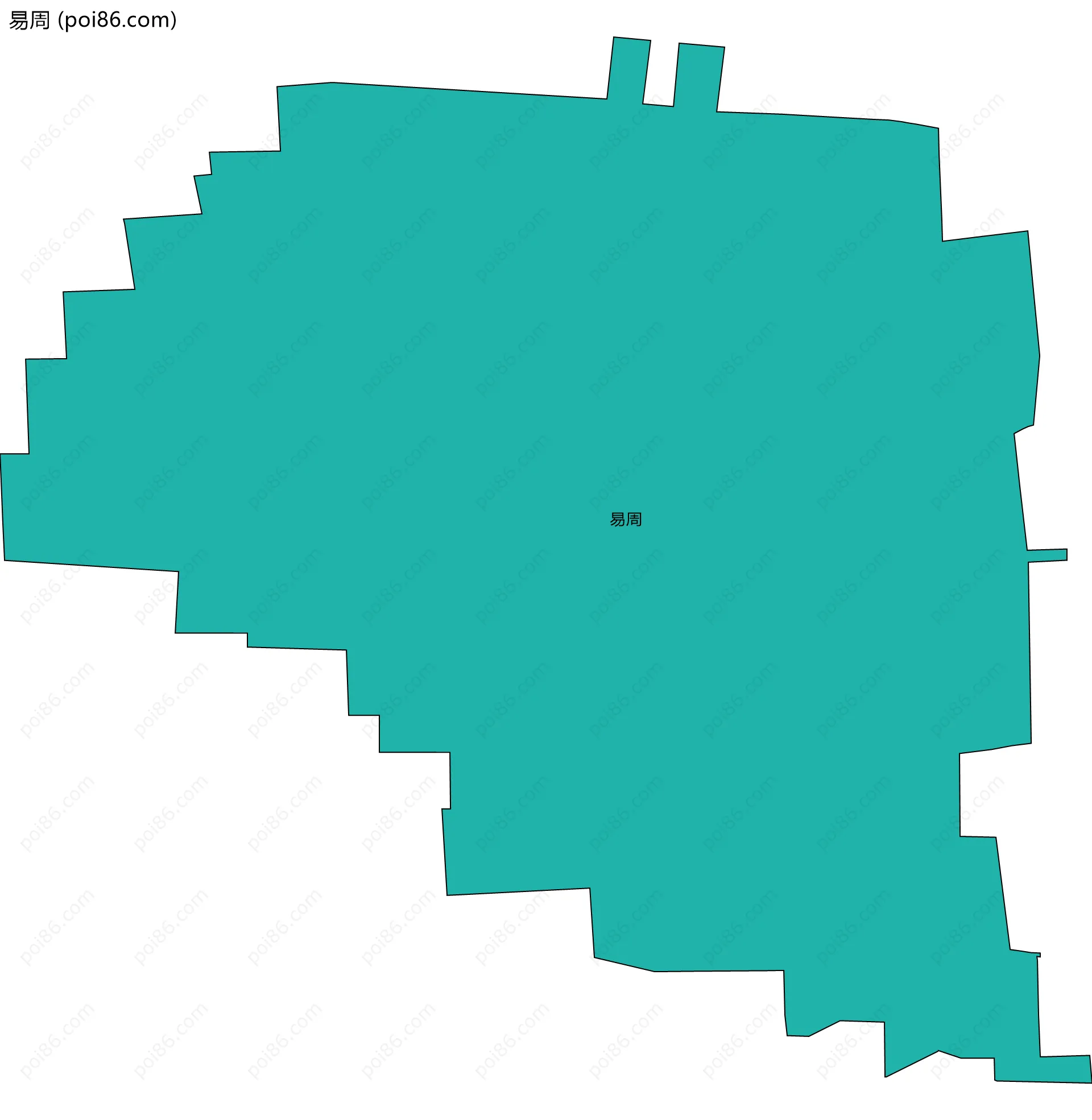 易周边界地图