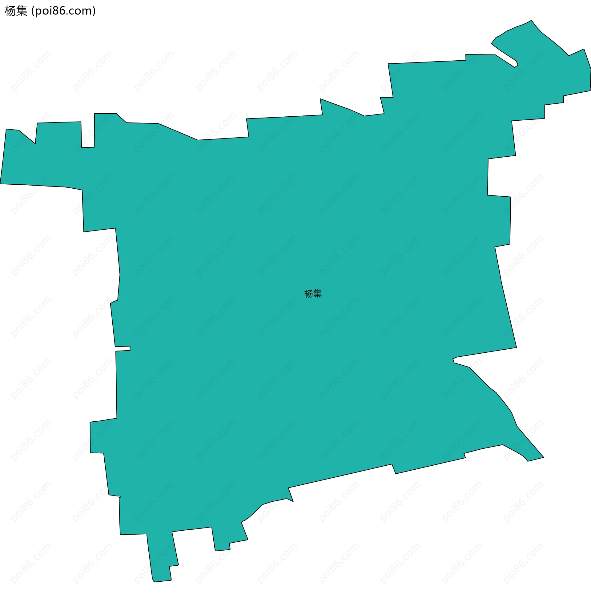 杨集边界地图
