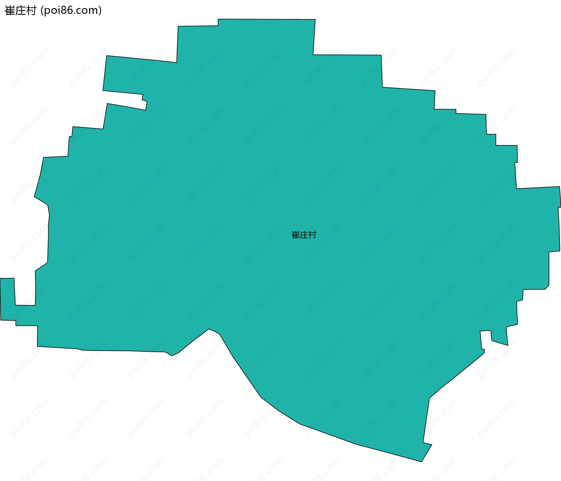 崔庄村边界地图