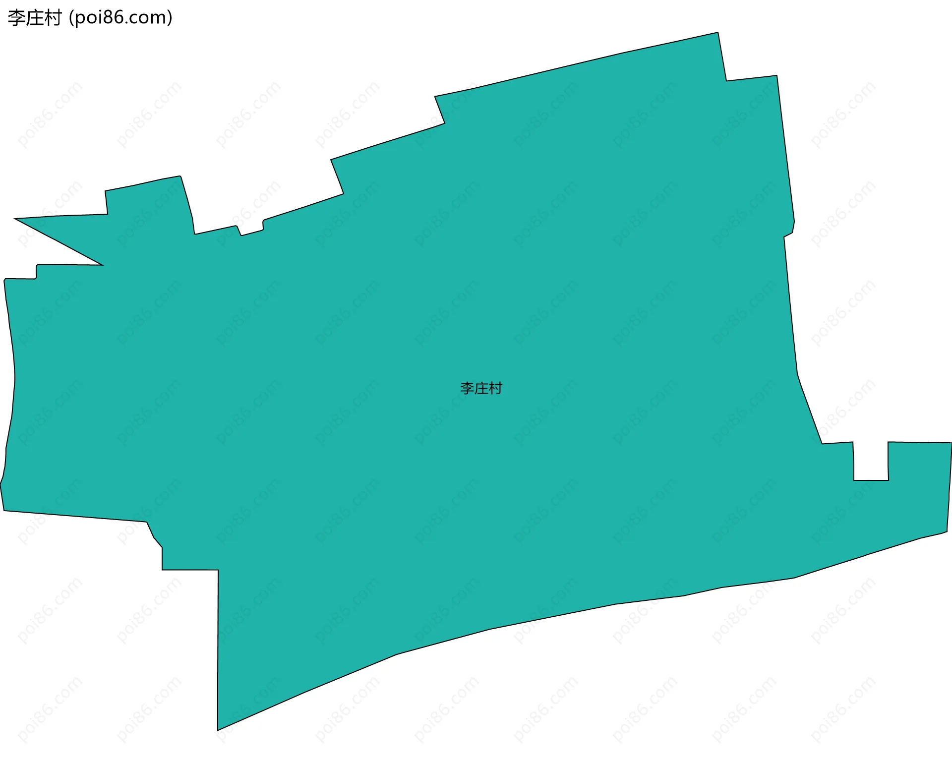 李庄村边界地图