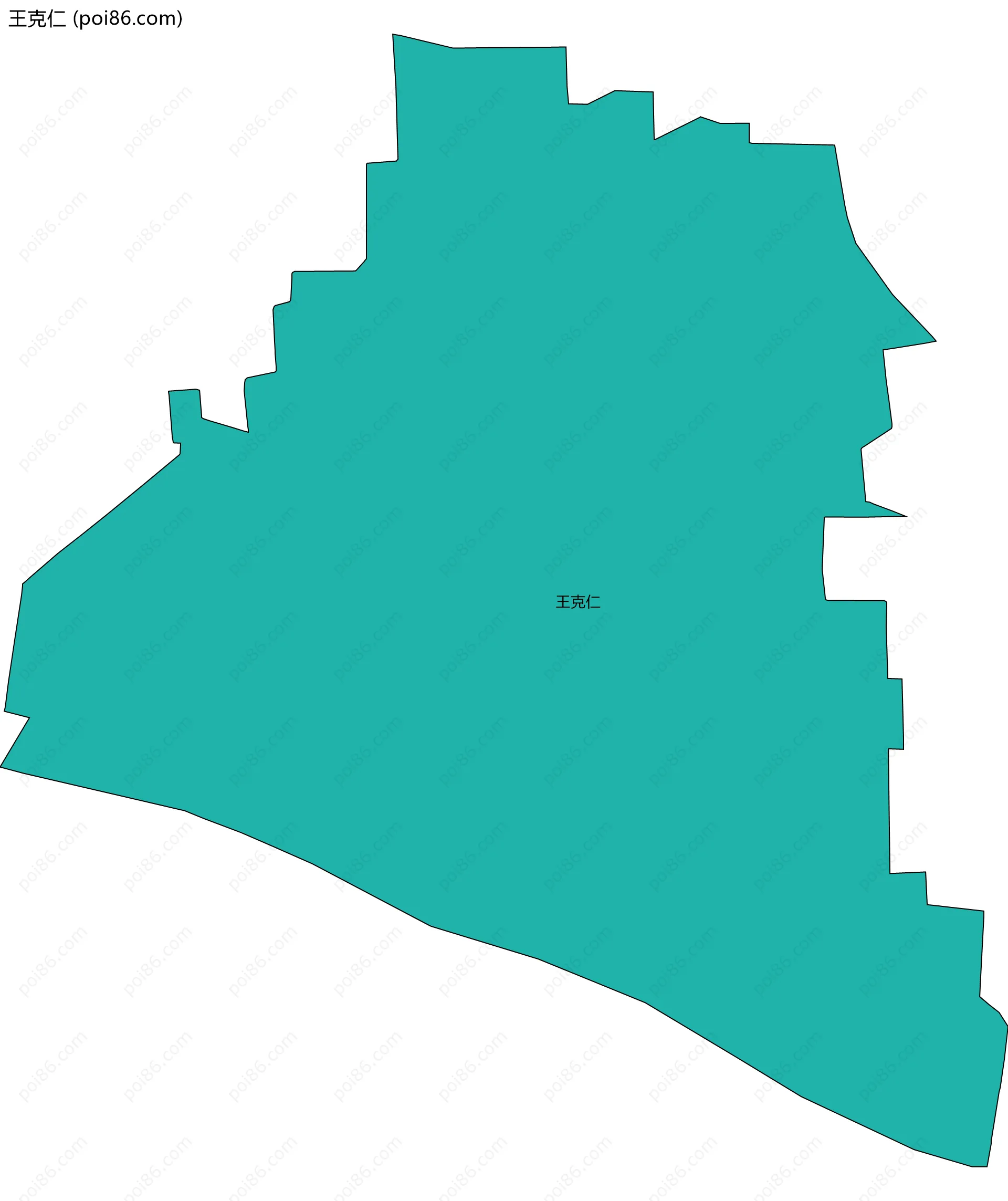 王克仁边界地图