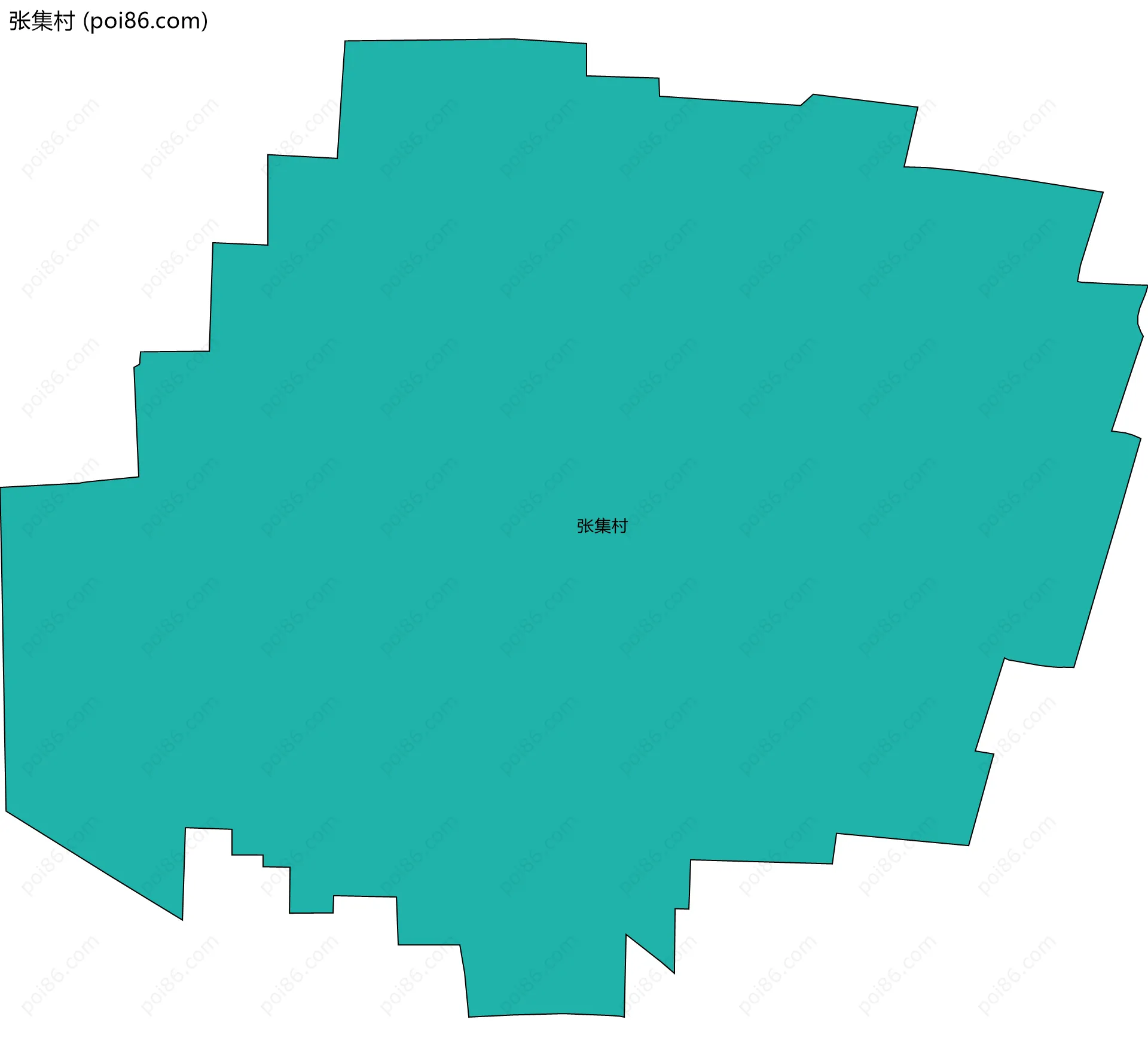张集村边界地图