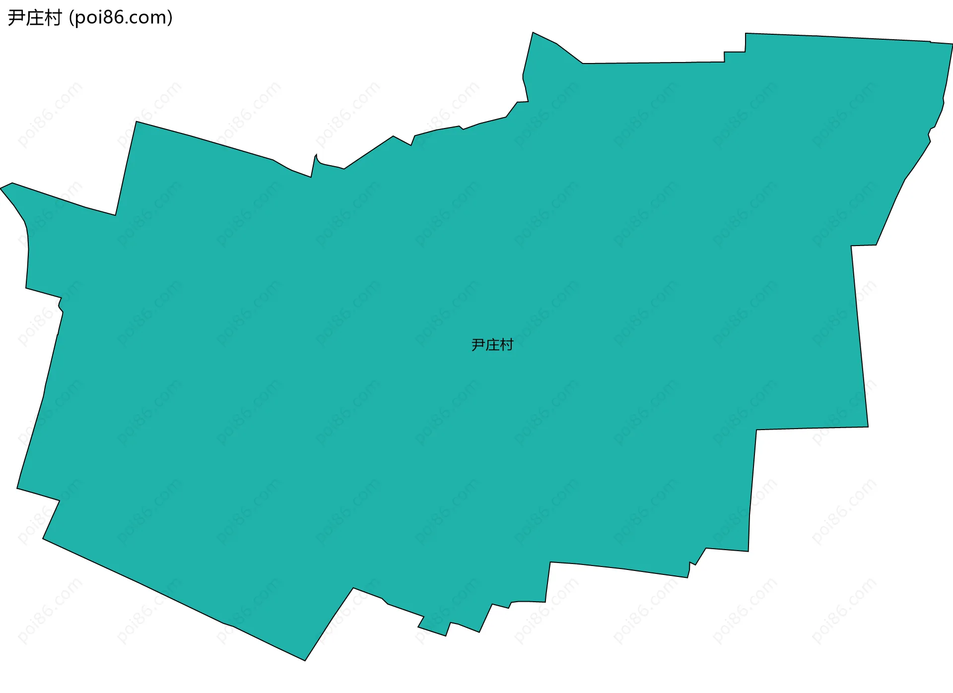 尹庄村边界地图