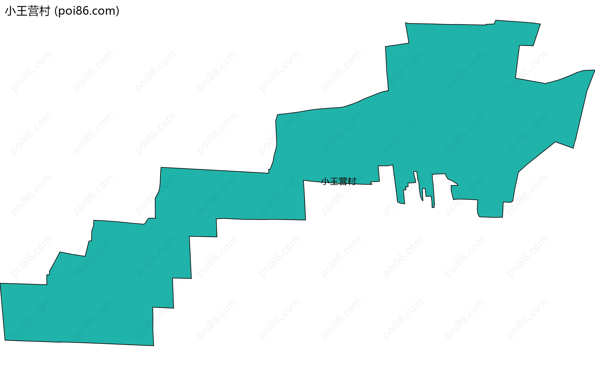 小王营村边界地图