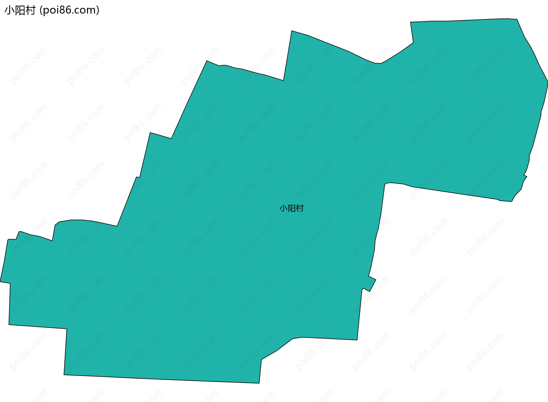 小阳村边界地图