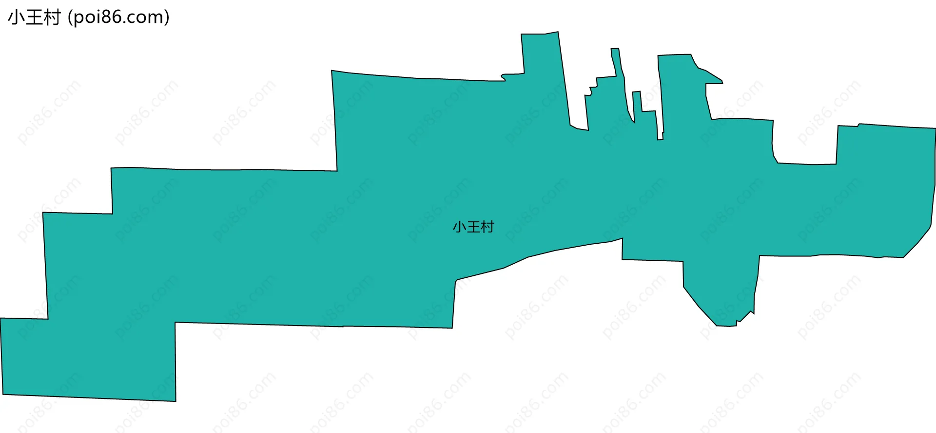 小王村边界地图