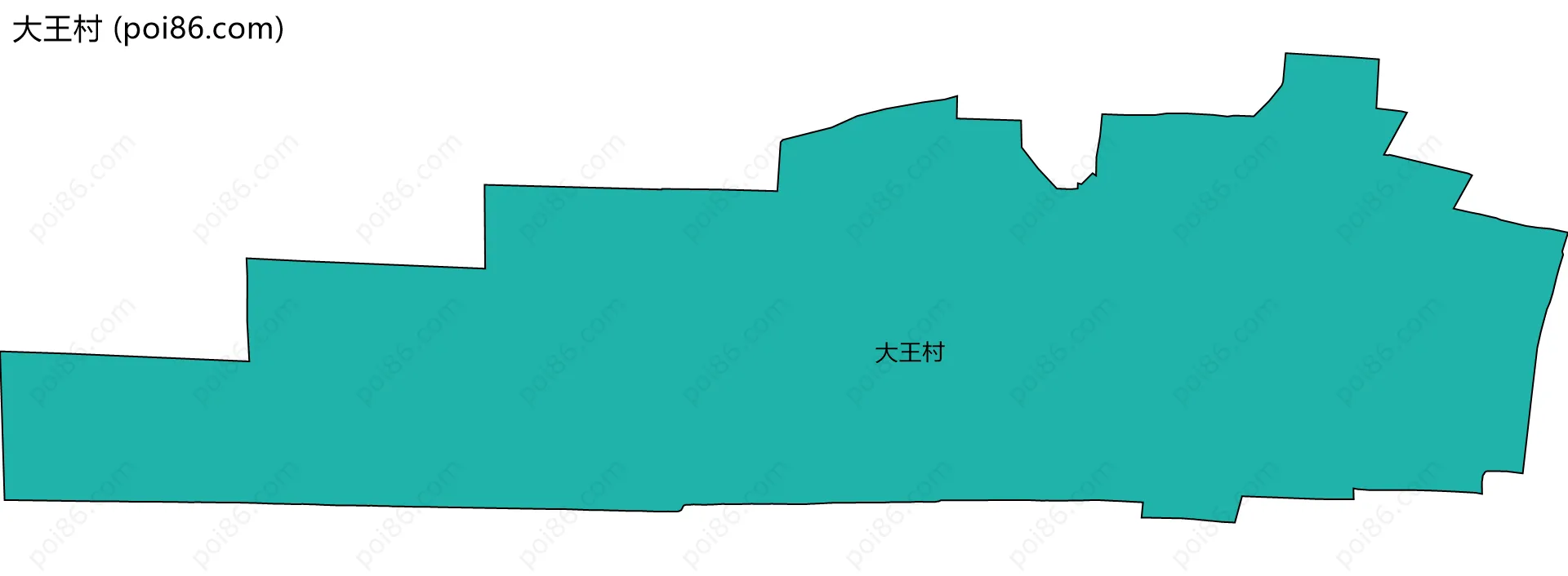 大王村边界地图