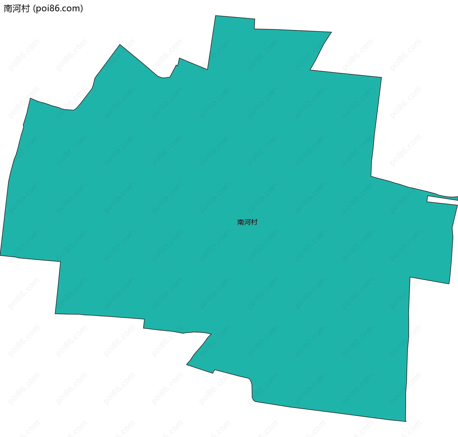 南河村边界地图