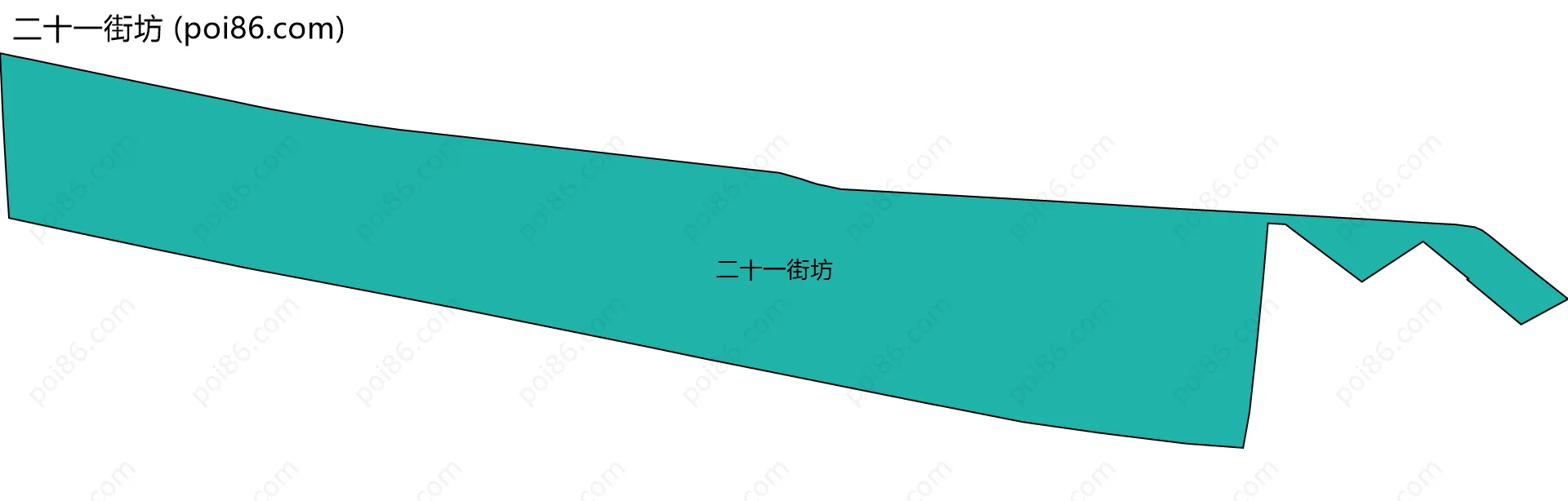 二十一街坊边界地图