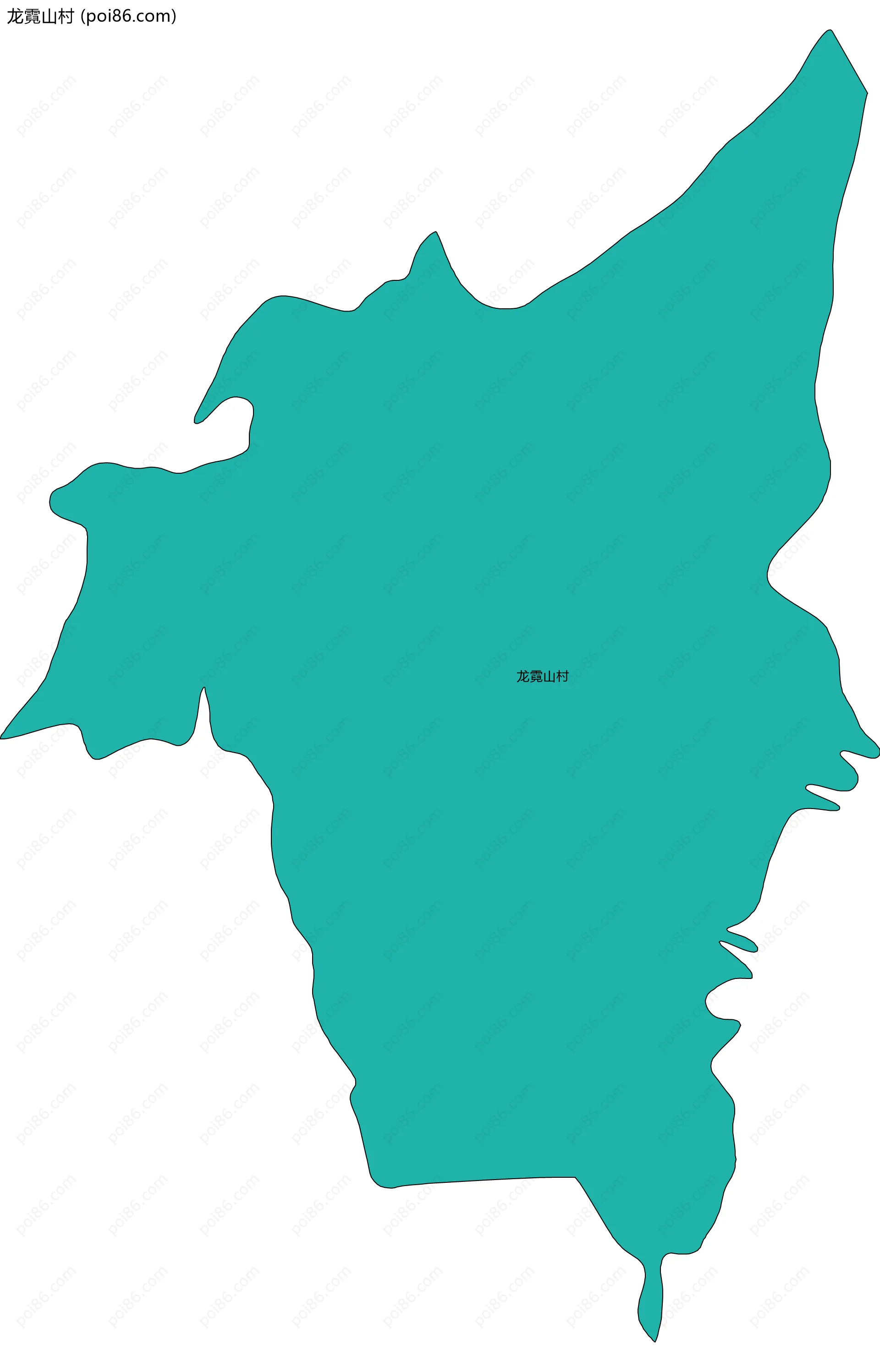 龙霓山村边界地图
