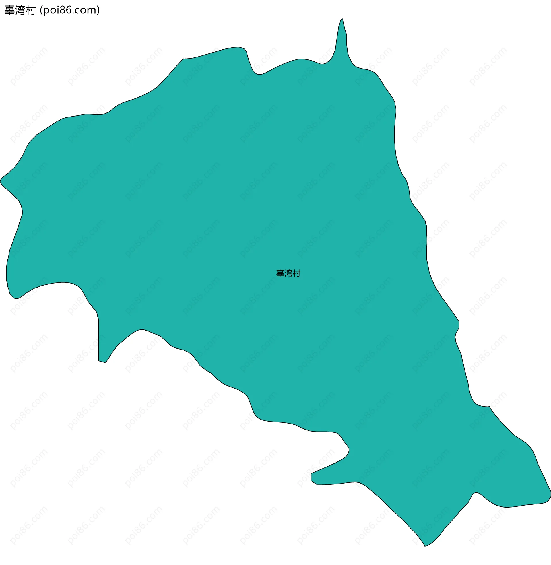 辜湾村边界地图