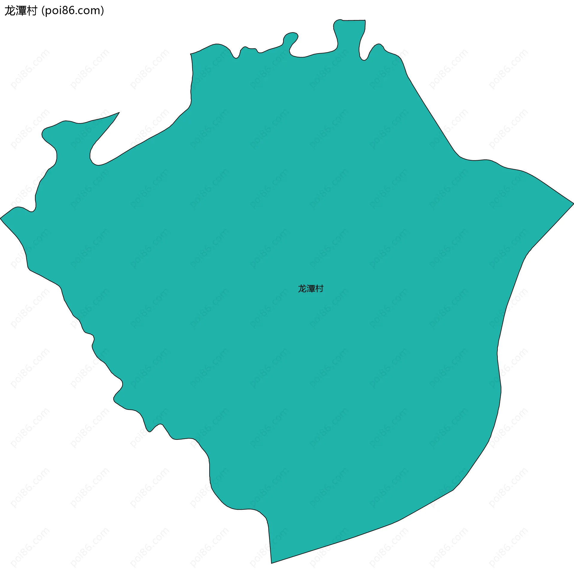 龙潭村边界地图