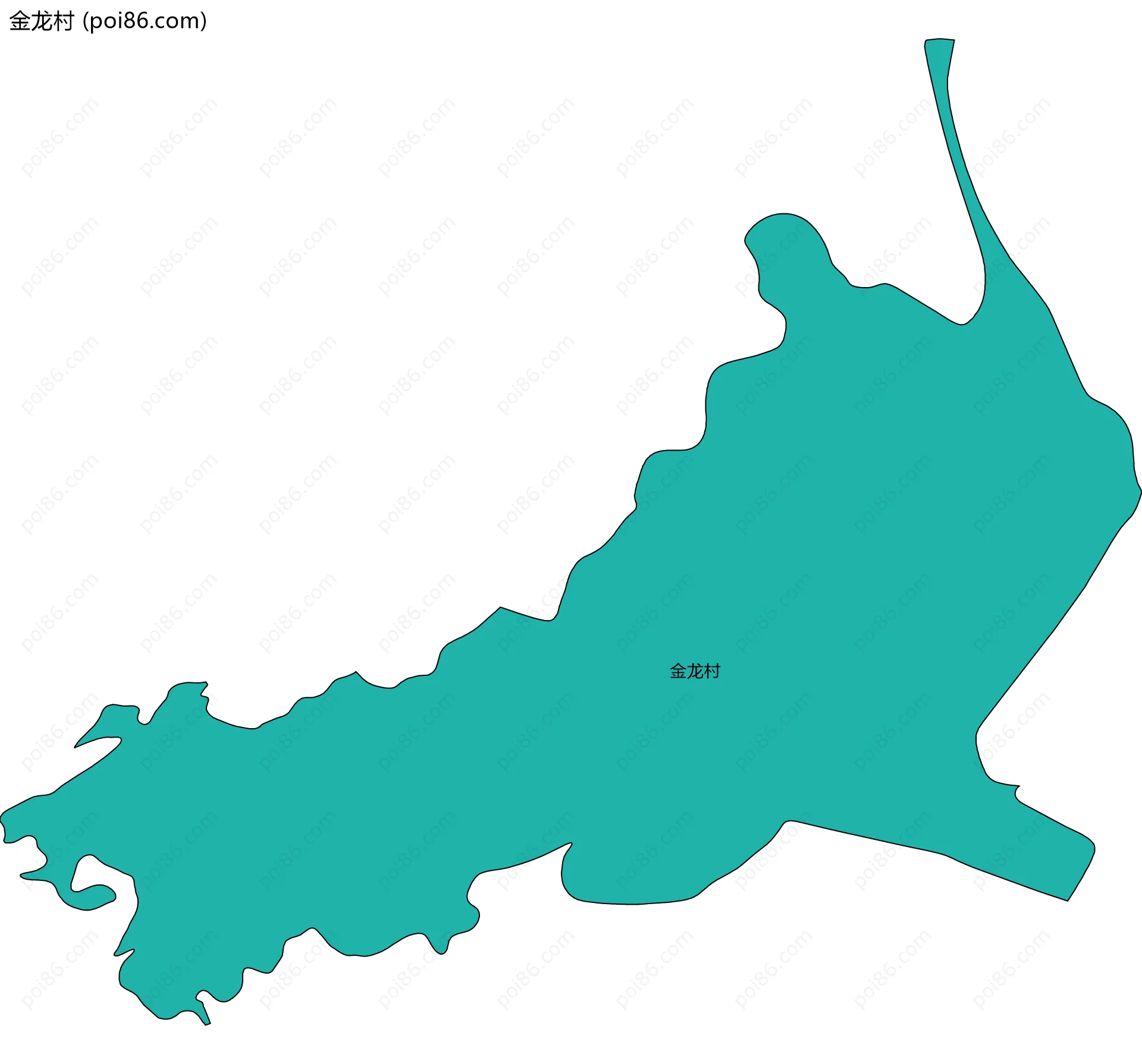 金龙村边界地图