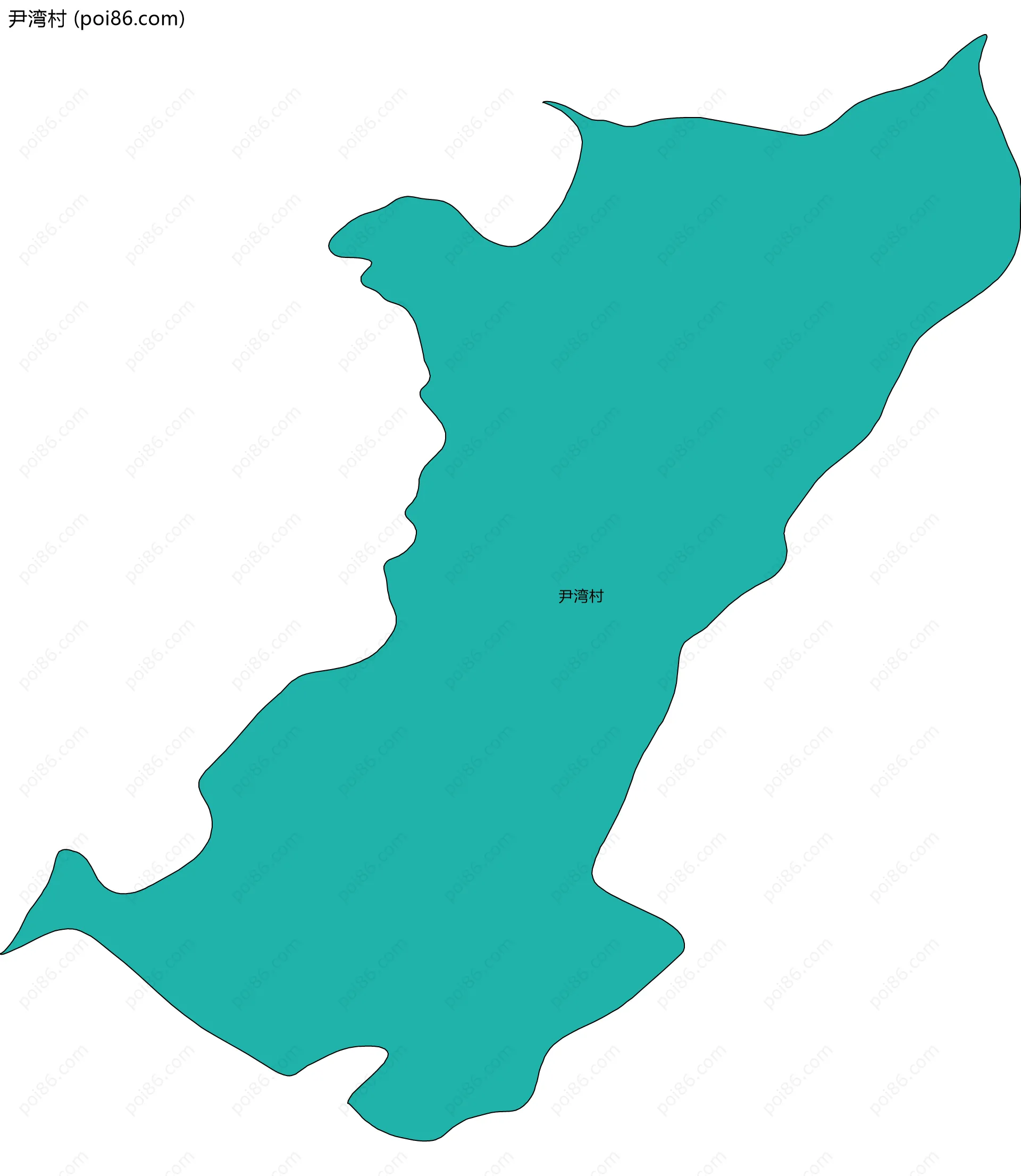 尹湾村边界地图