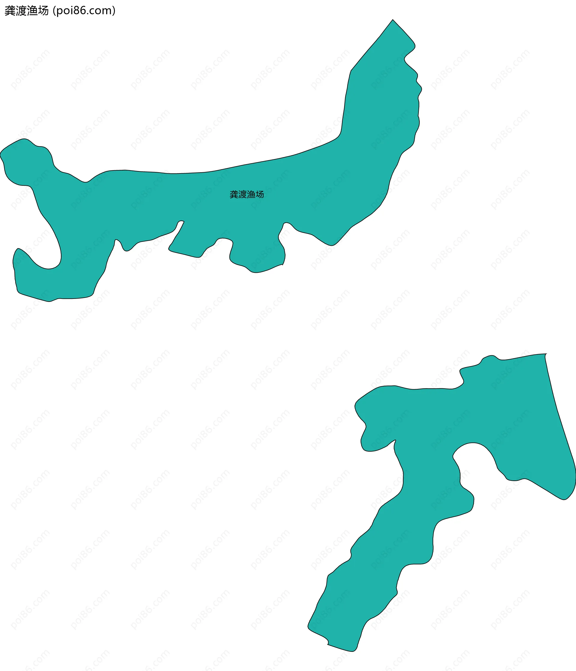 龚渡渔场边界地图