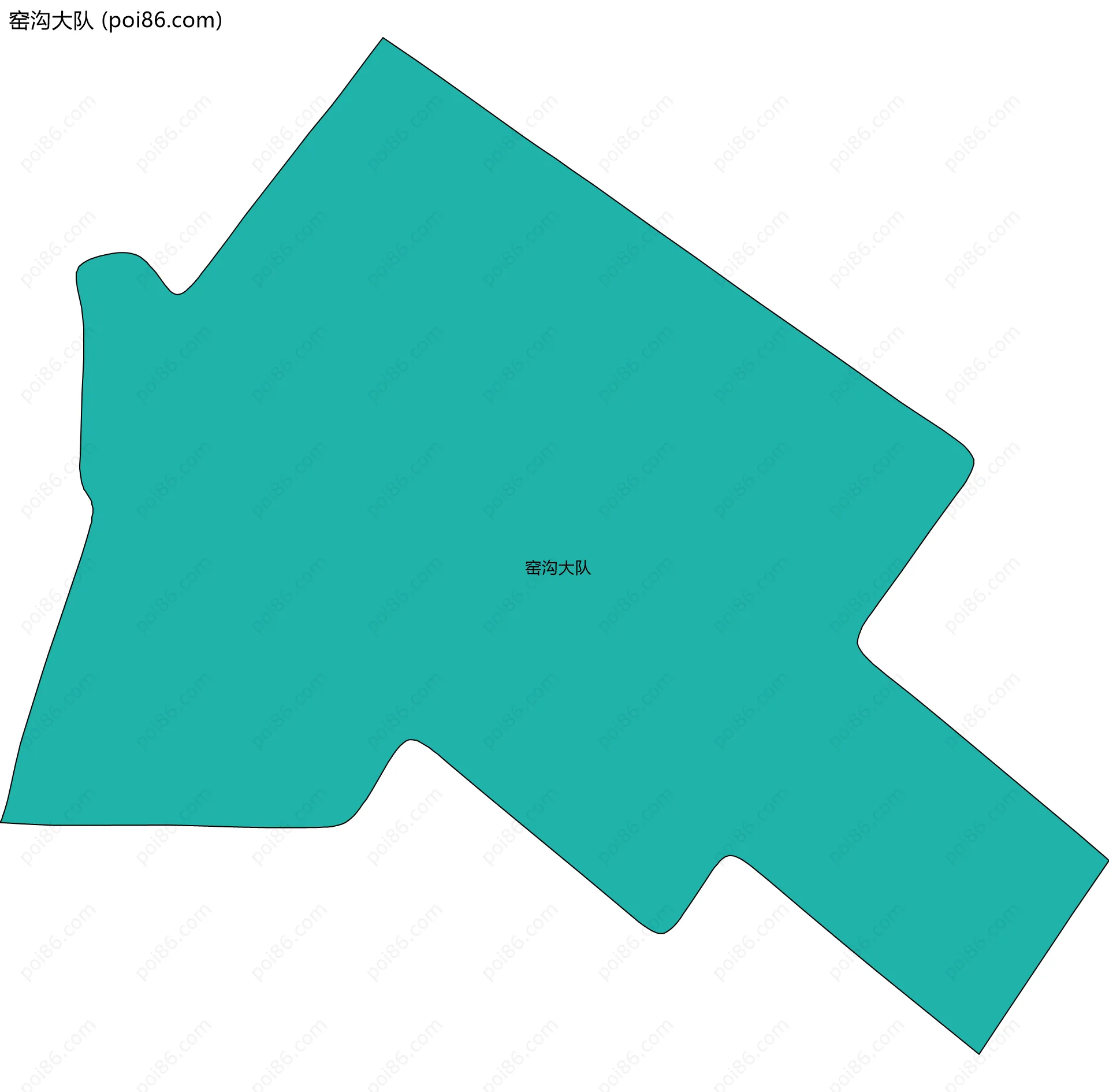 窑沟大队边界地图
