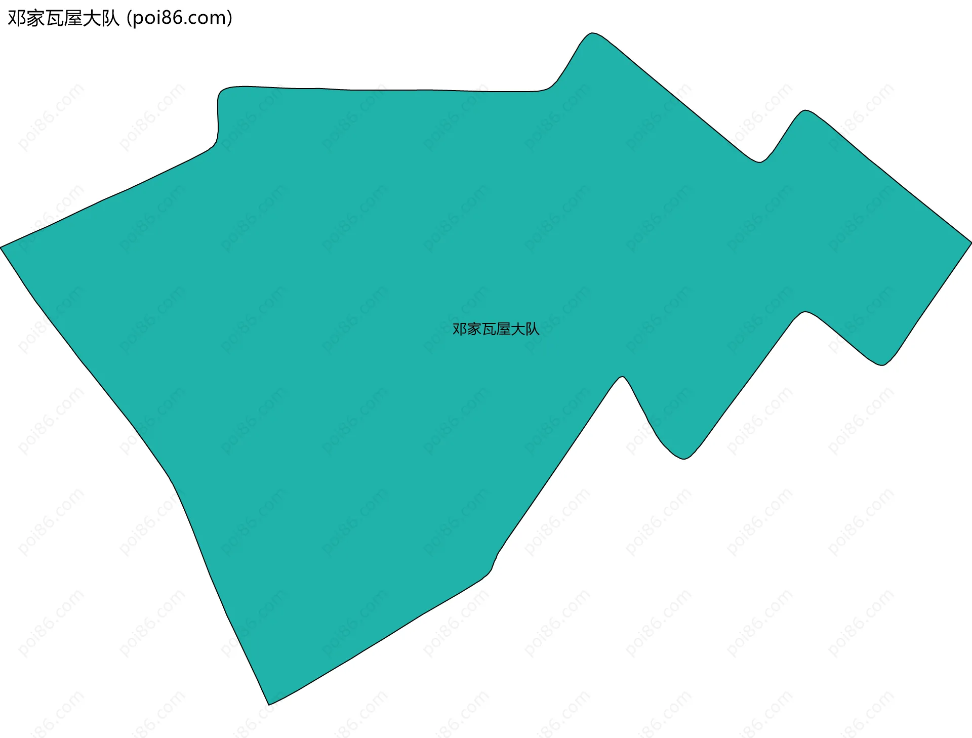 邓家瓦屋大队边界地图