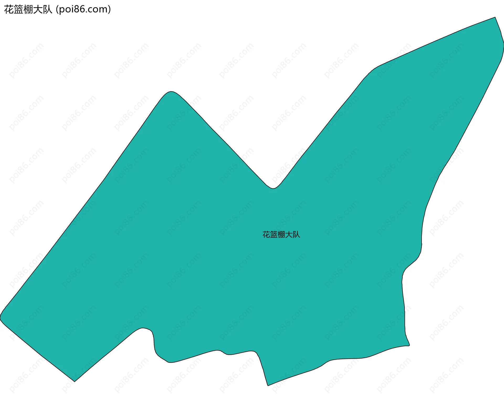 花篮棚大队边界地图