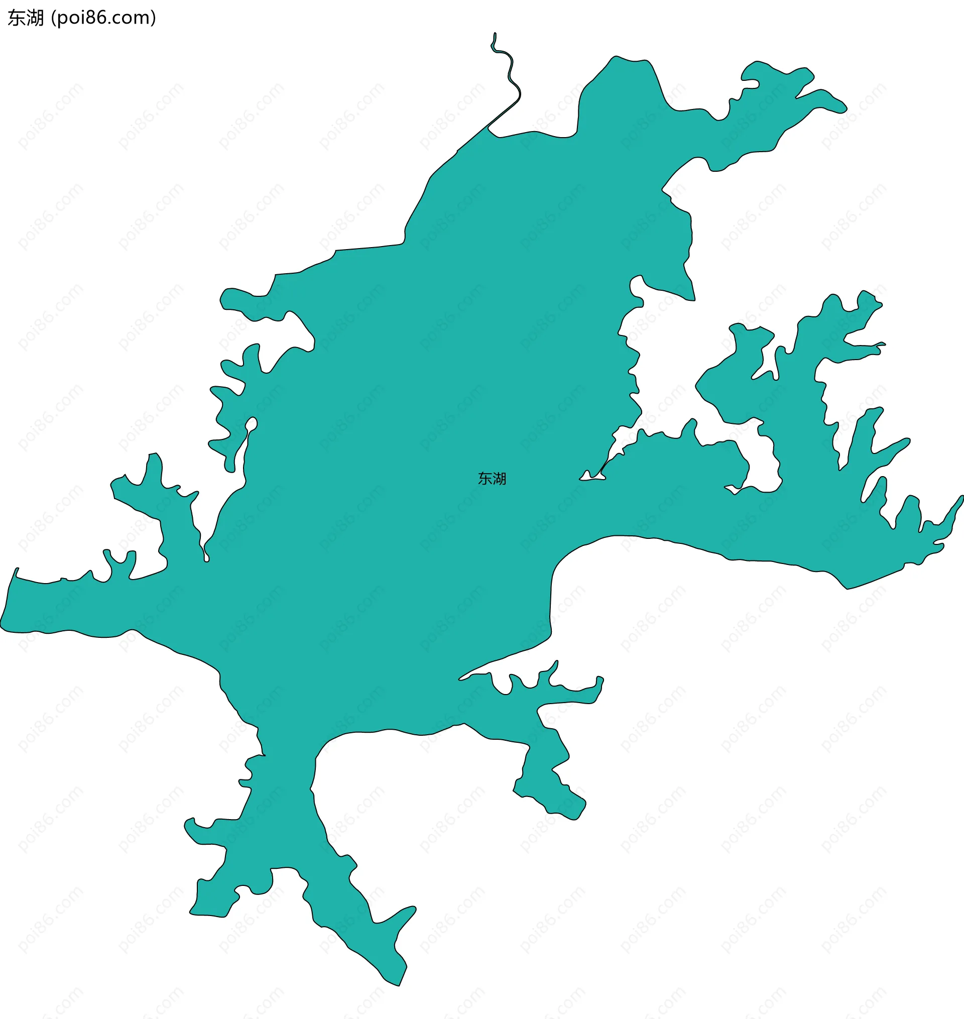 东湖边界地图