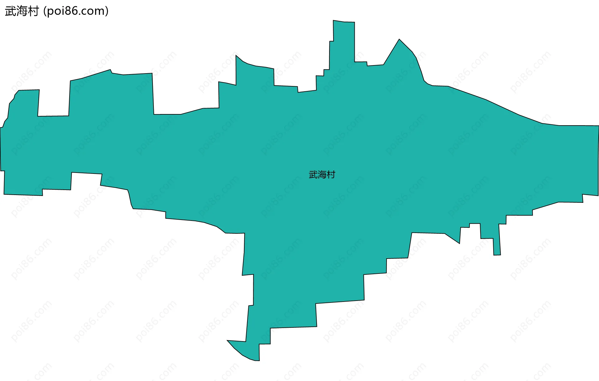 武海村边界地图