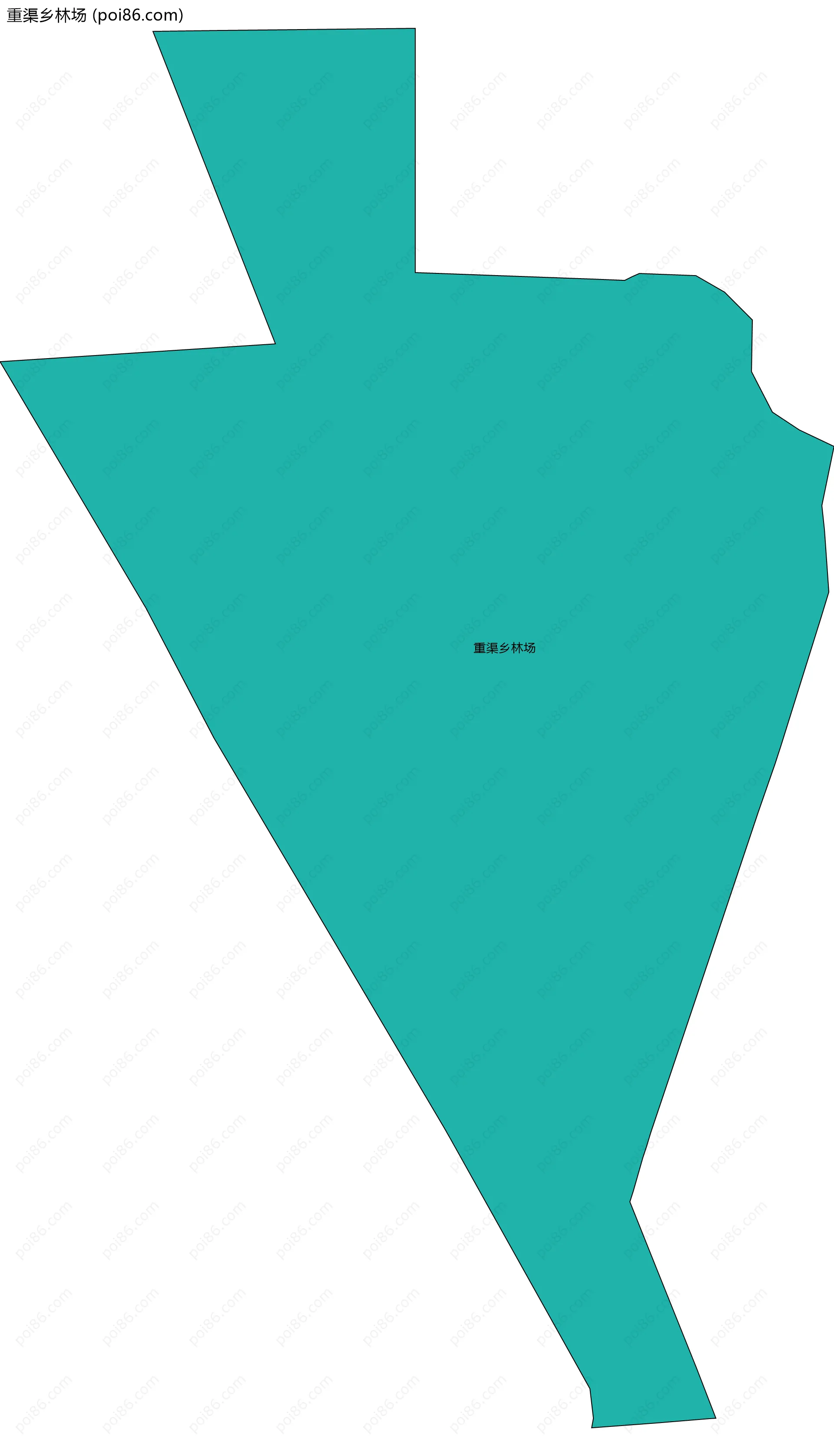 重渠乡林场边界地图